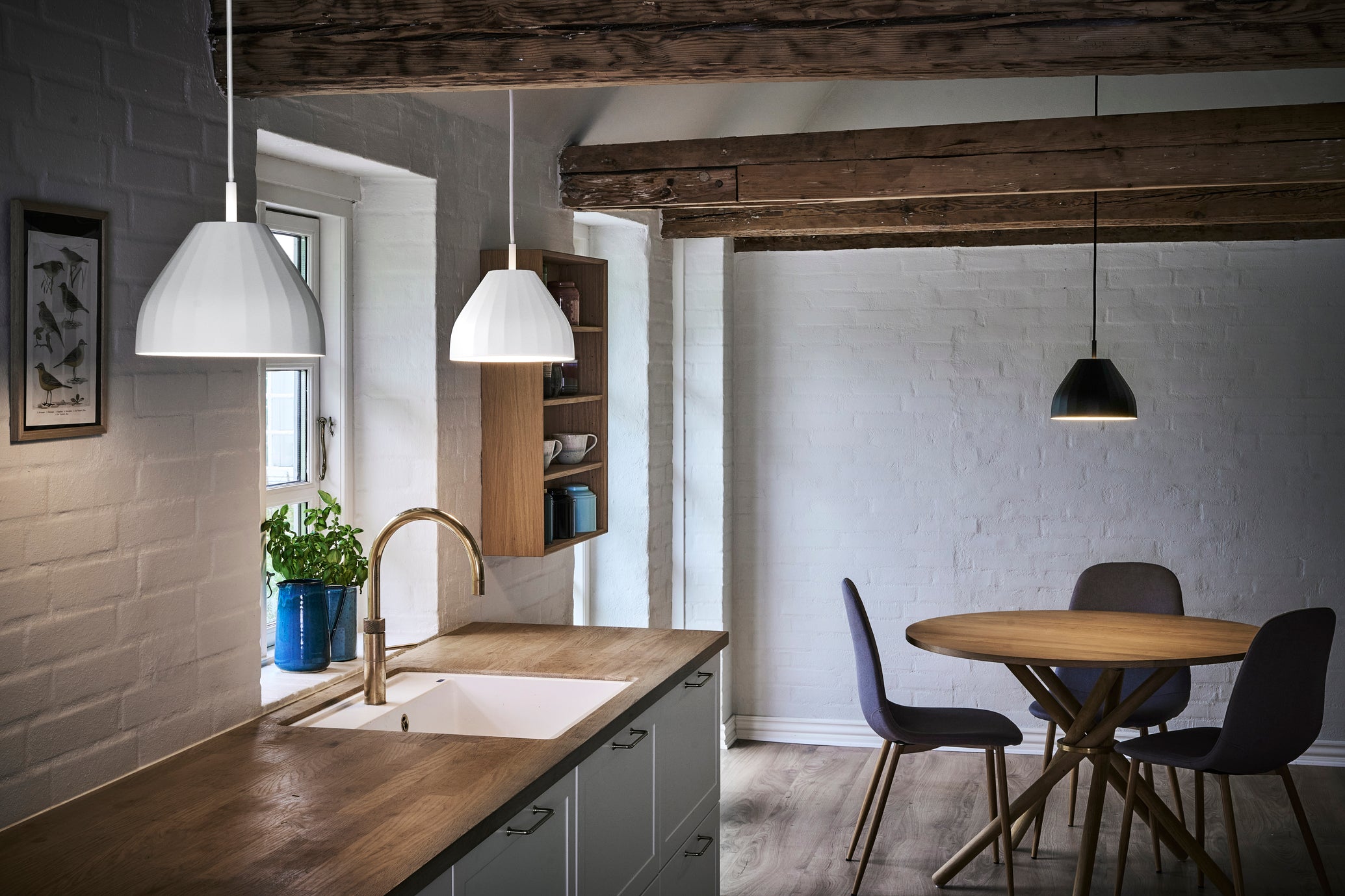 Hanging Lamp MODEL 140 FACET white