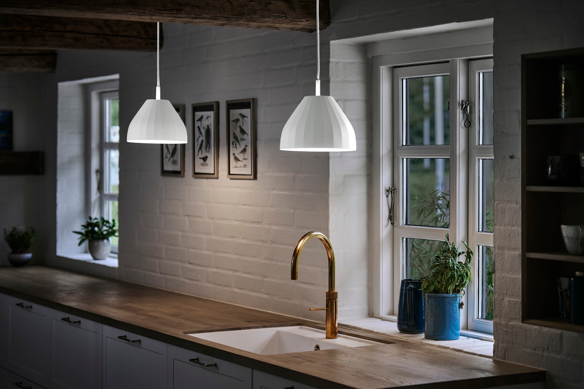 Hanging Lamp MODEL 140 FACET white