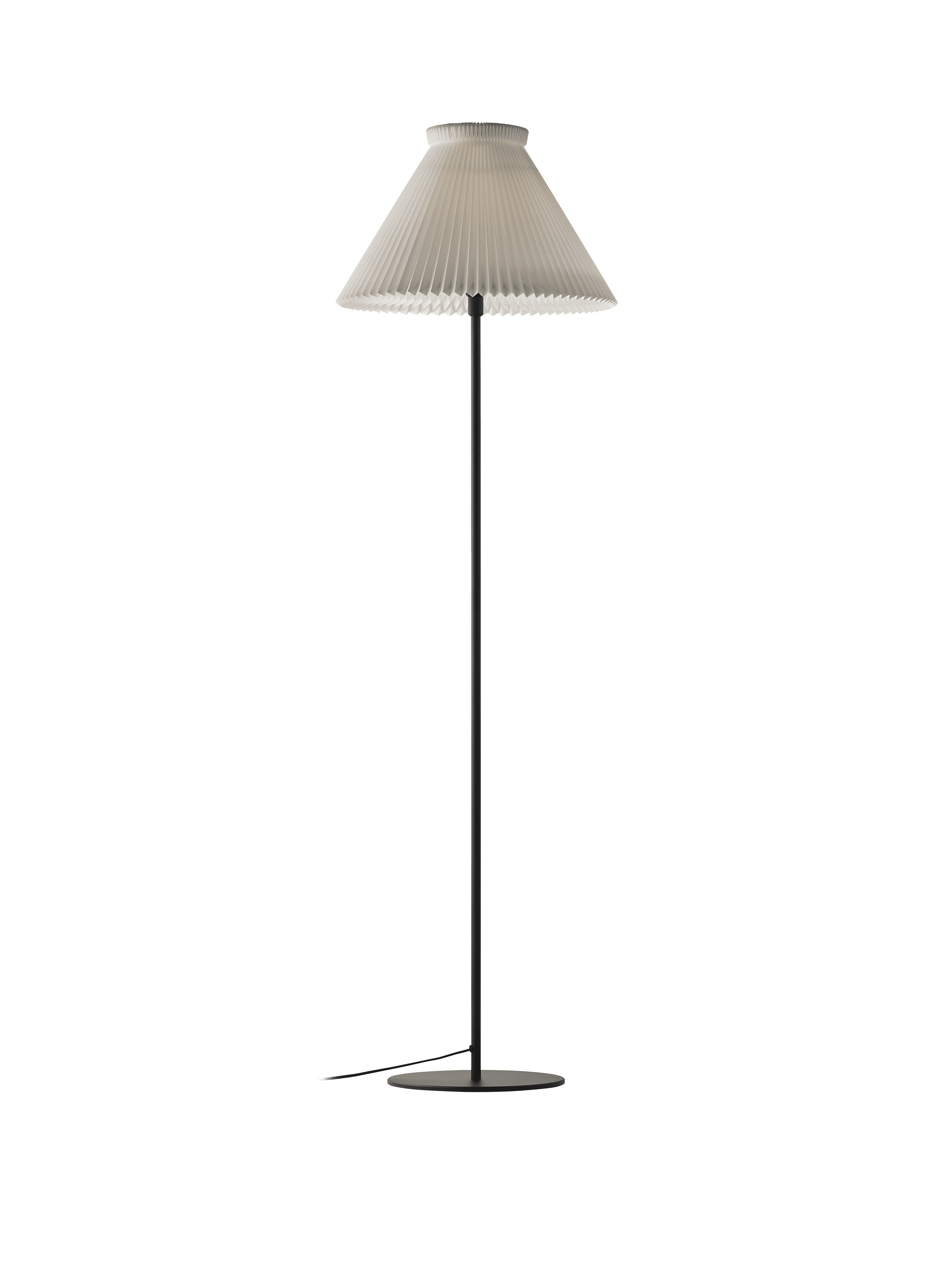 Stojací lampa MODEL 334 bílá s černým podstavcem