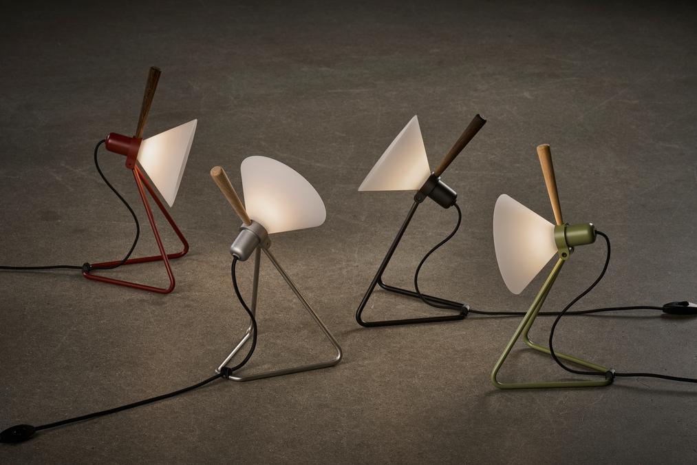 Stolní lampa MODEL 356 SPOT stříbrná