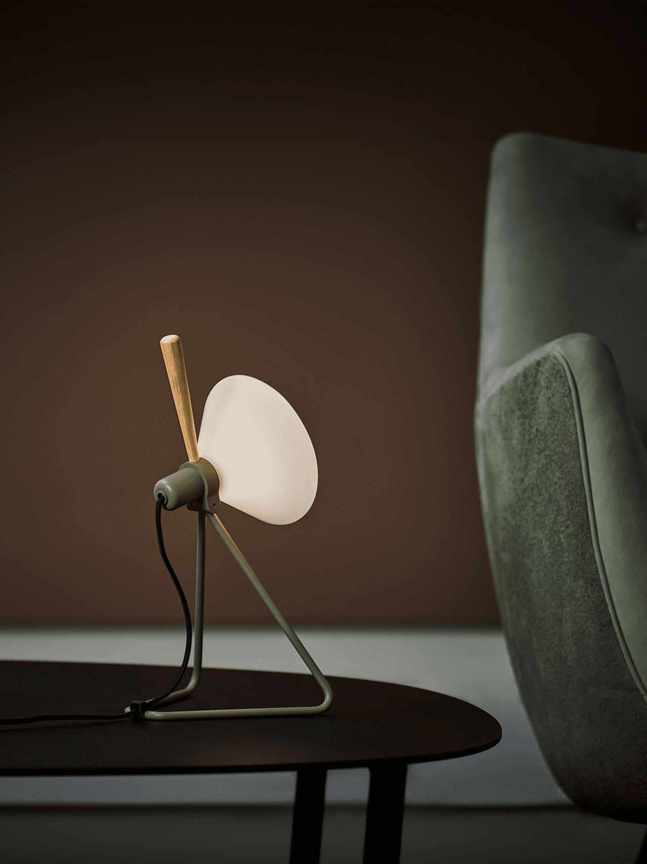 Table lamp MODEL 356 SPOT olive