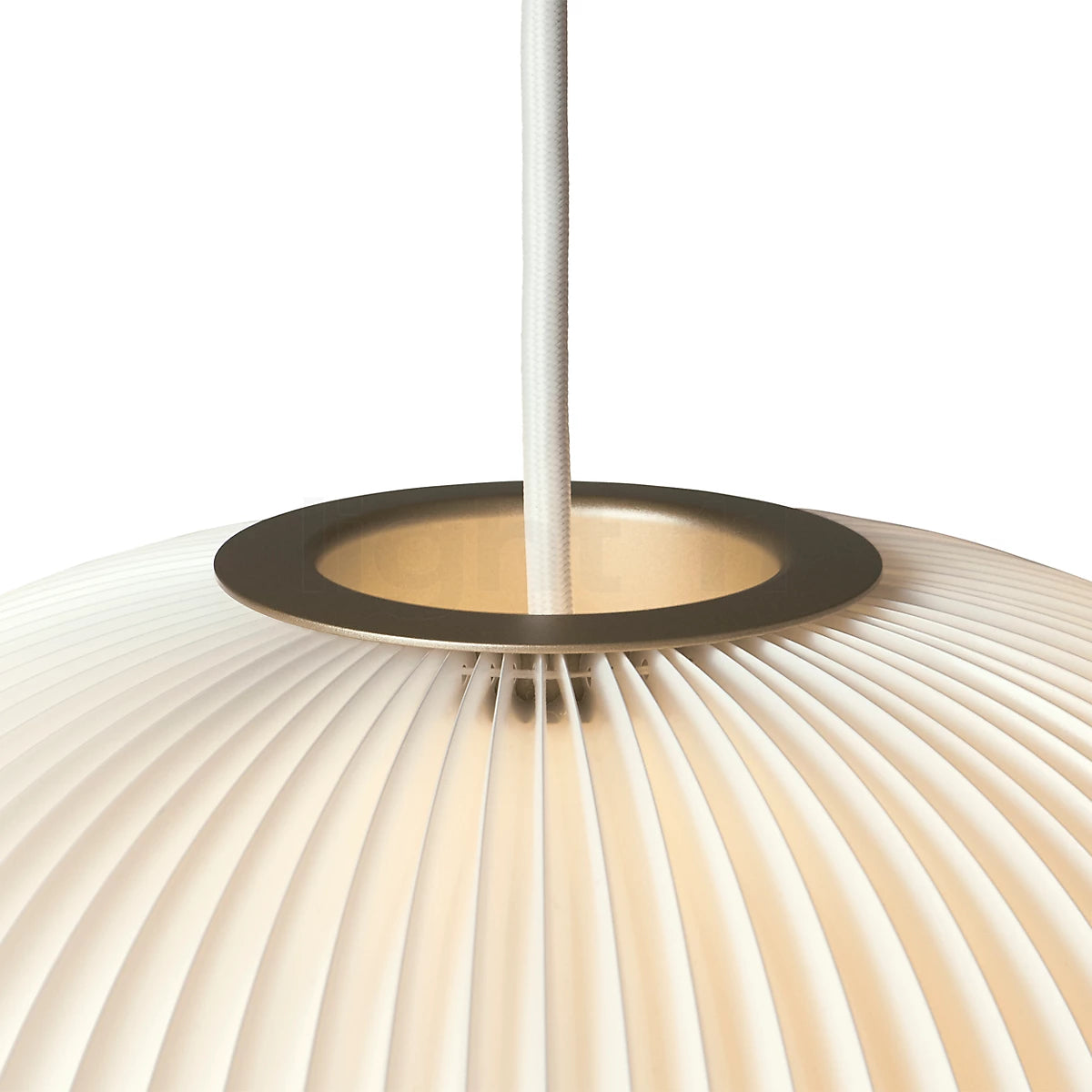 Hanging Lamp MODEL 132 LAMELLA 1 white with gold finish