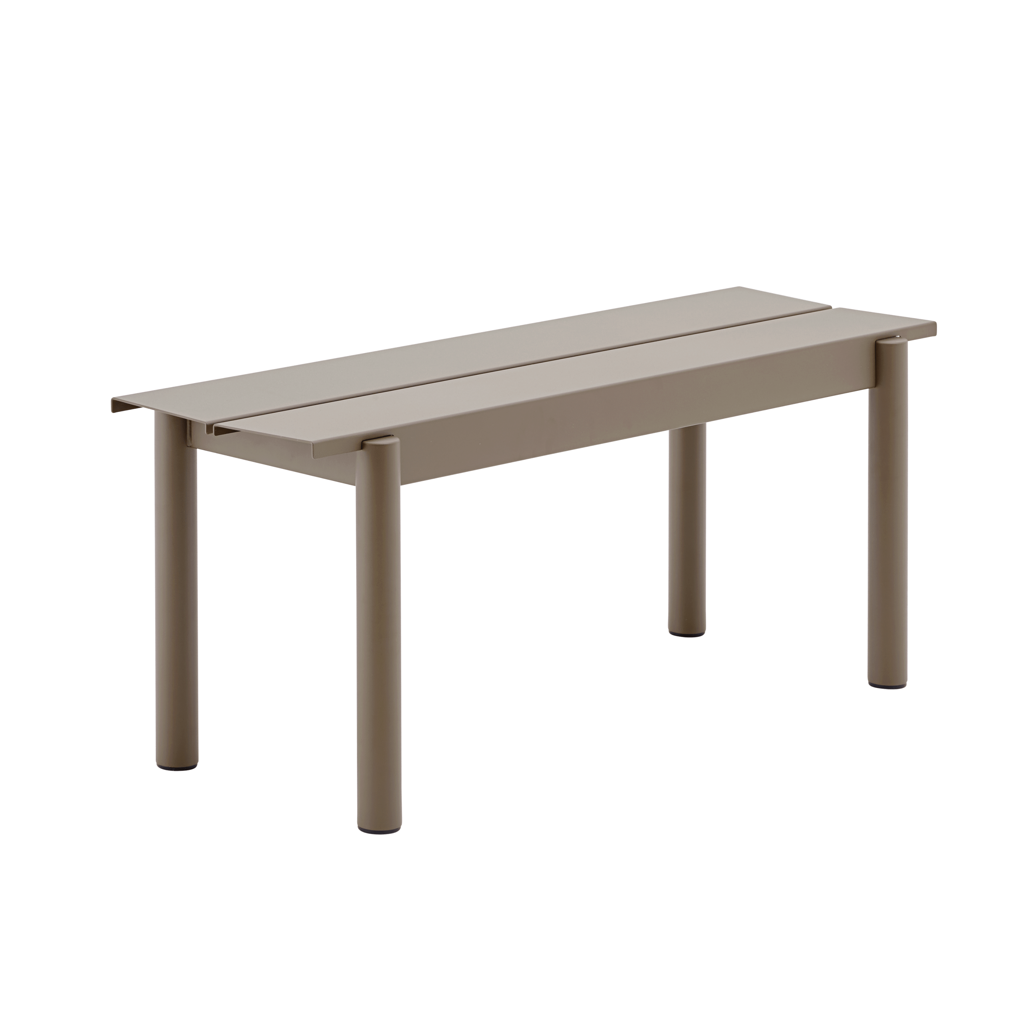 Zahradní lavice LINEAR taupe ocel