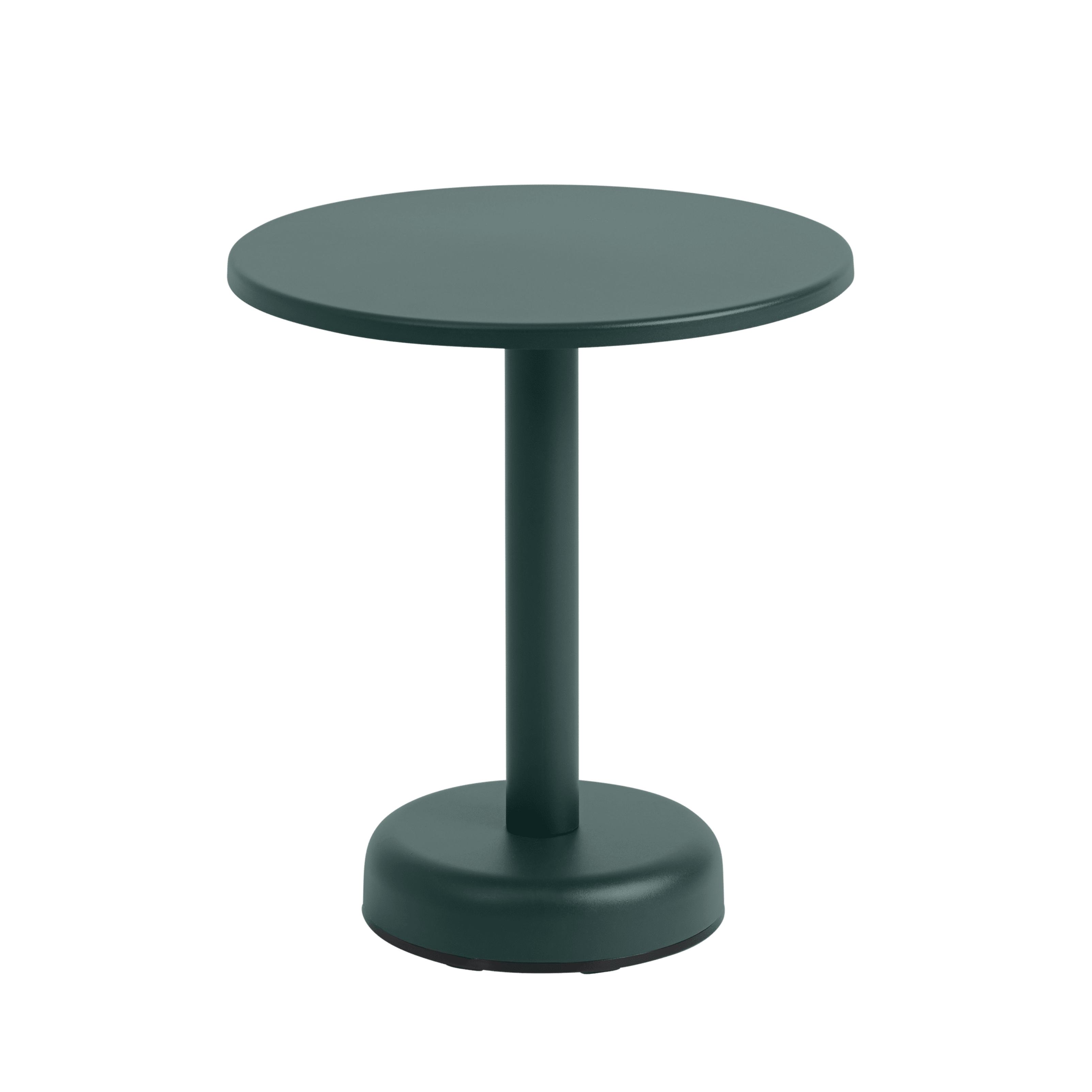 Outdoor side table LINEAR dark green steel