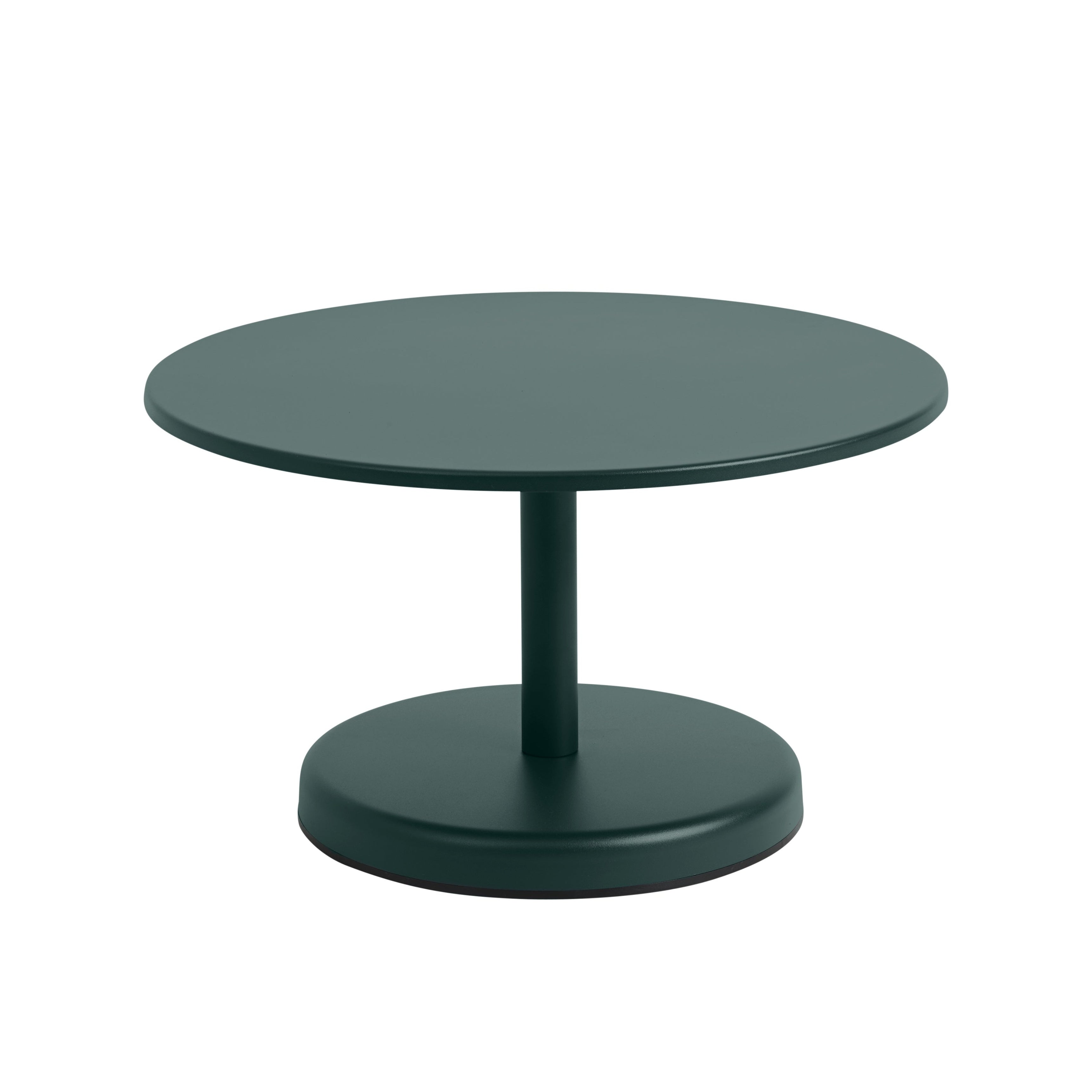 Outdoor coffee table LINEAR dark green steel