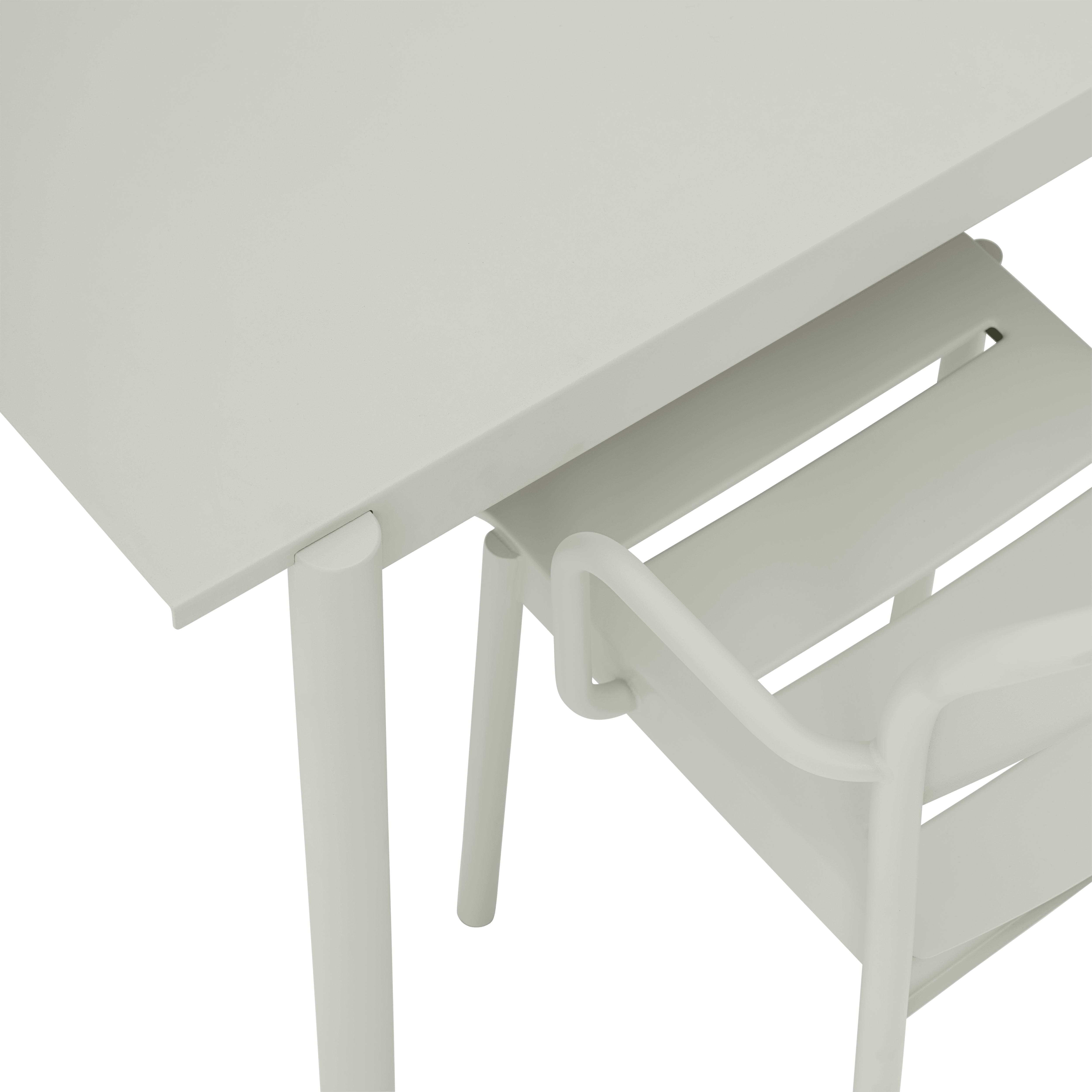 LINEAR Outdoor Table Gray Steel