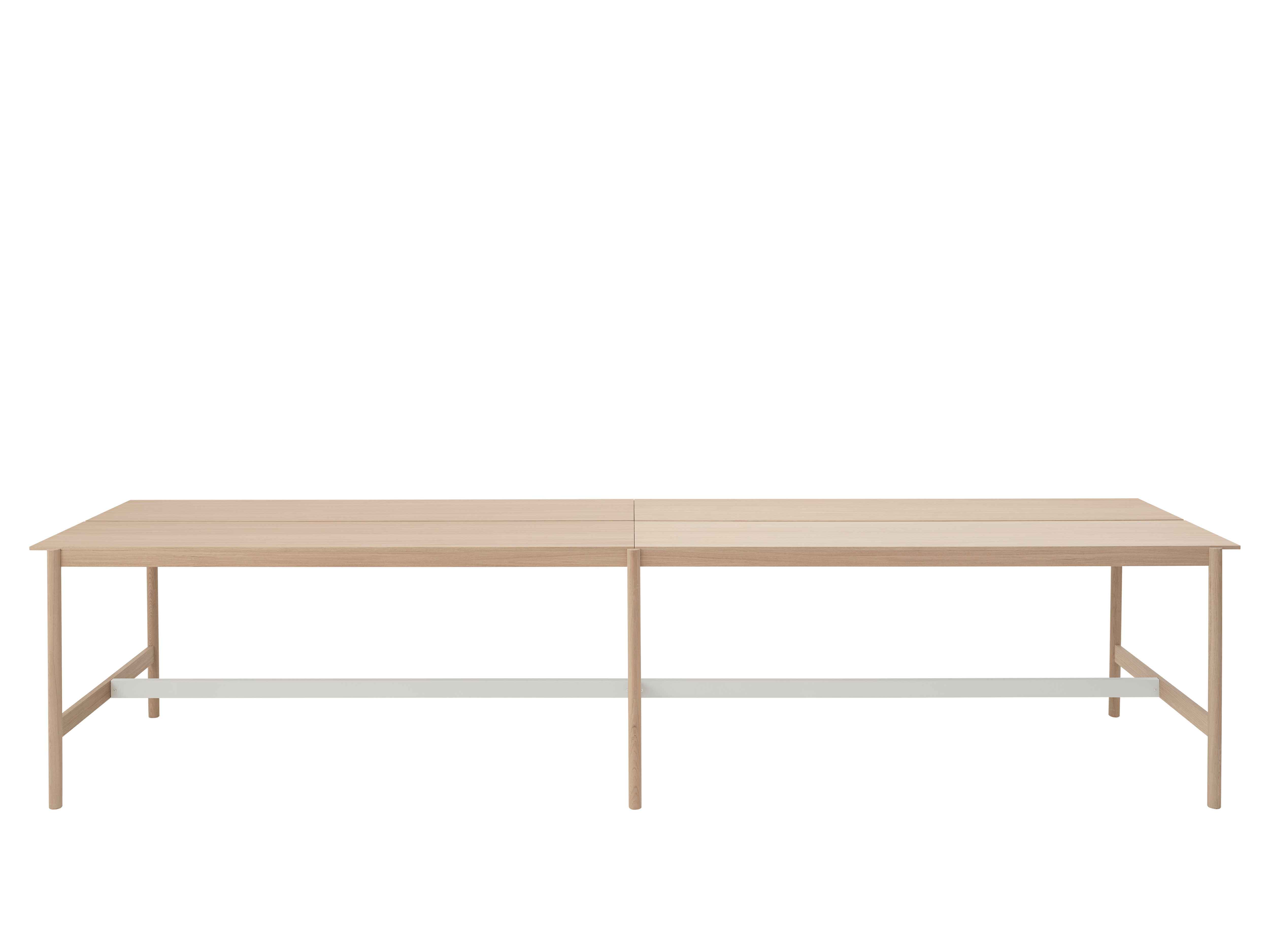 Stůl do kanceláře LINEAR SYSTEM HIGH - KONFIGURACE 2 dubová dýha