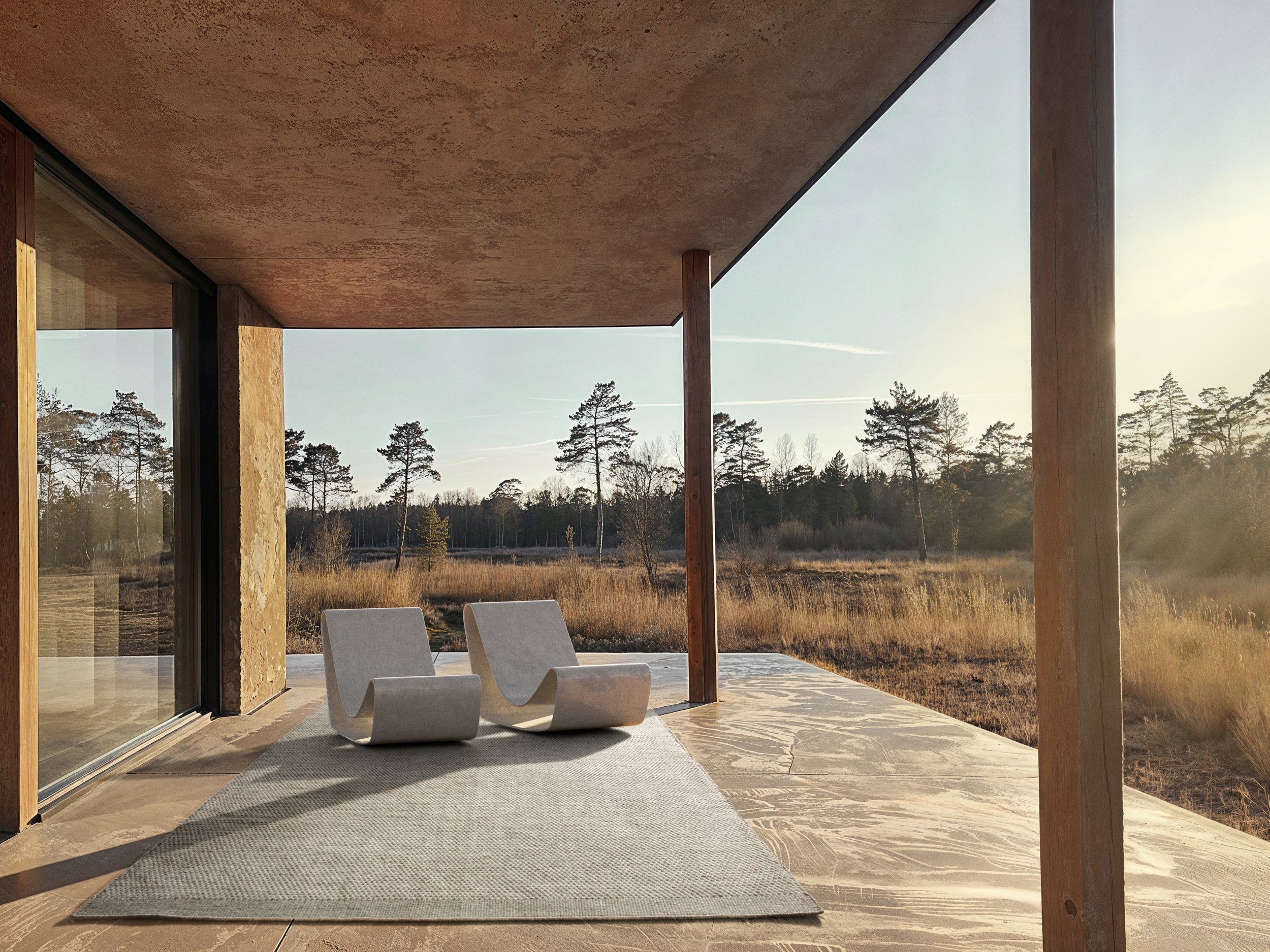 ADONIC MIST - STEEL gray rug