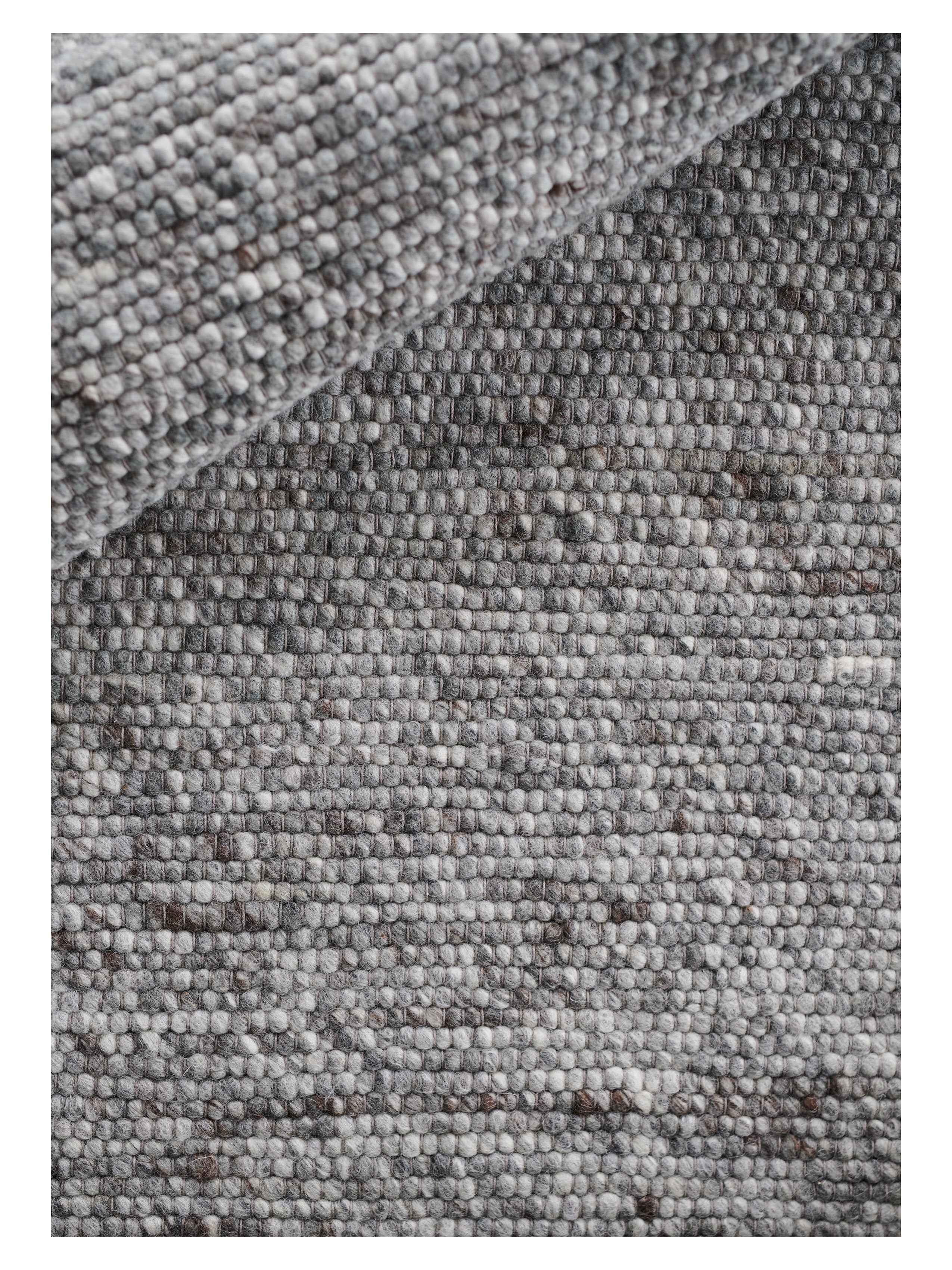 AGNER gray round rug