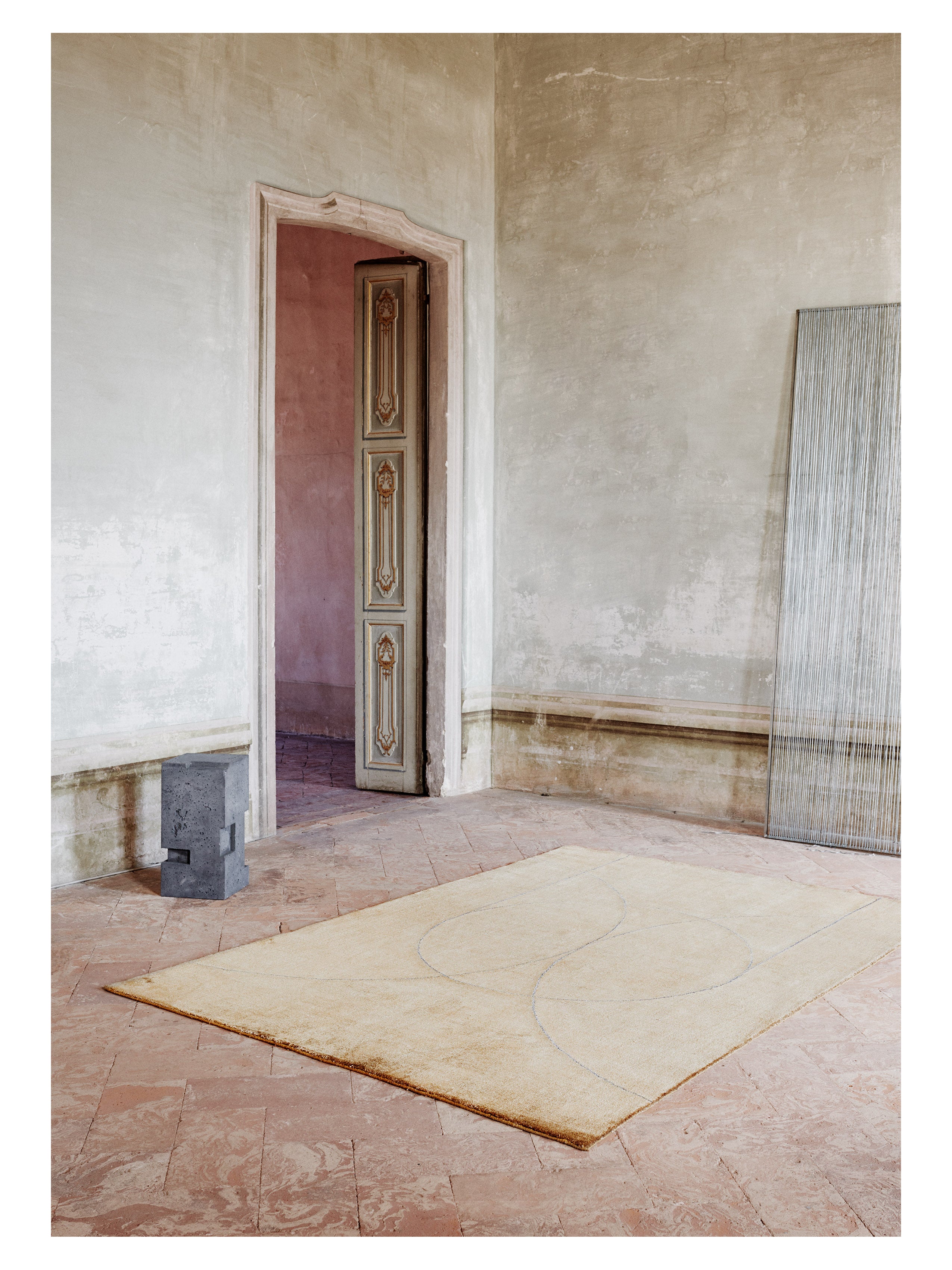 CIRCULUS ochre rug