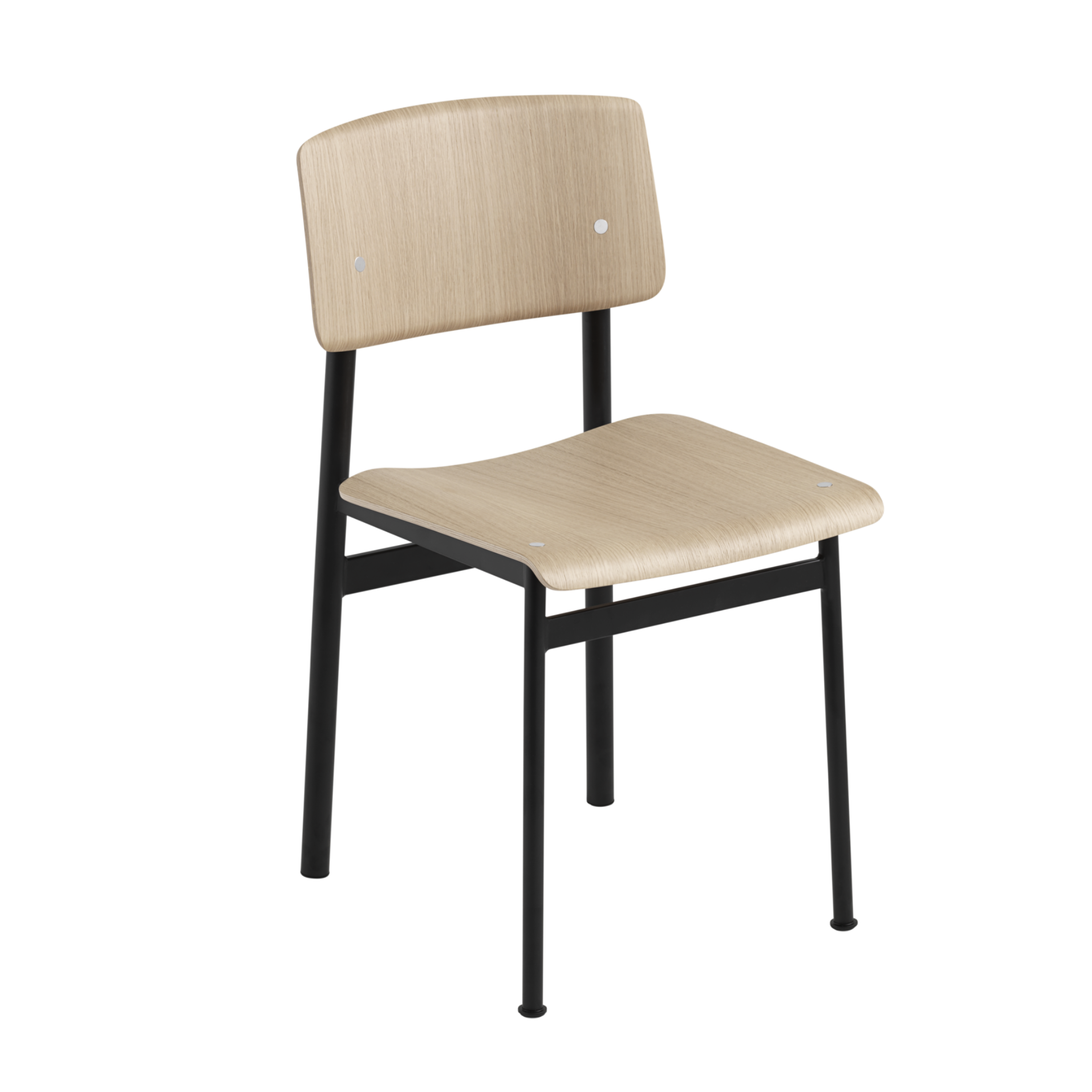 LOFT Chair with Oak Veneer and Black Base