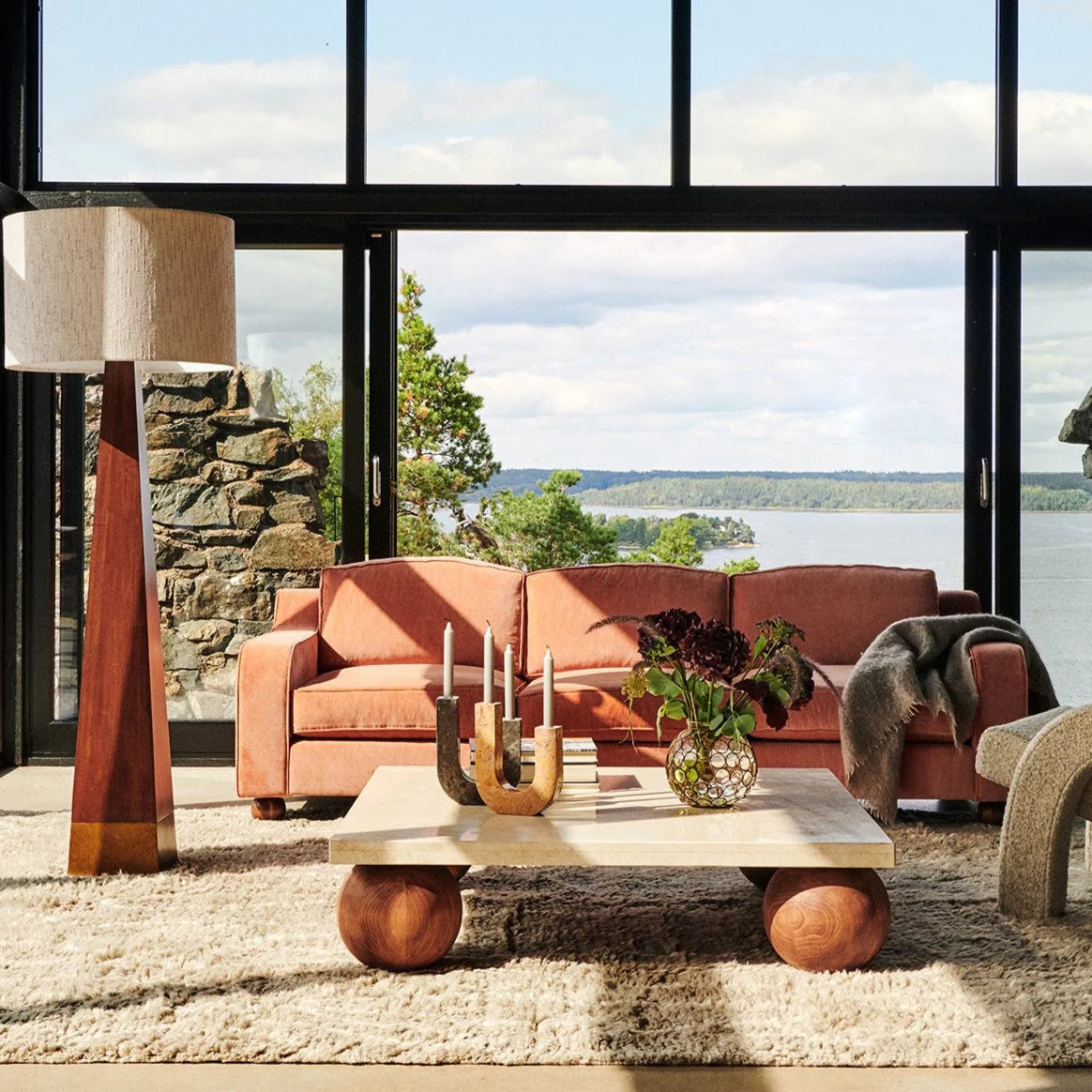 Pohovka LOLA korálový samet