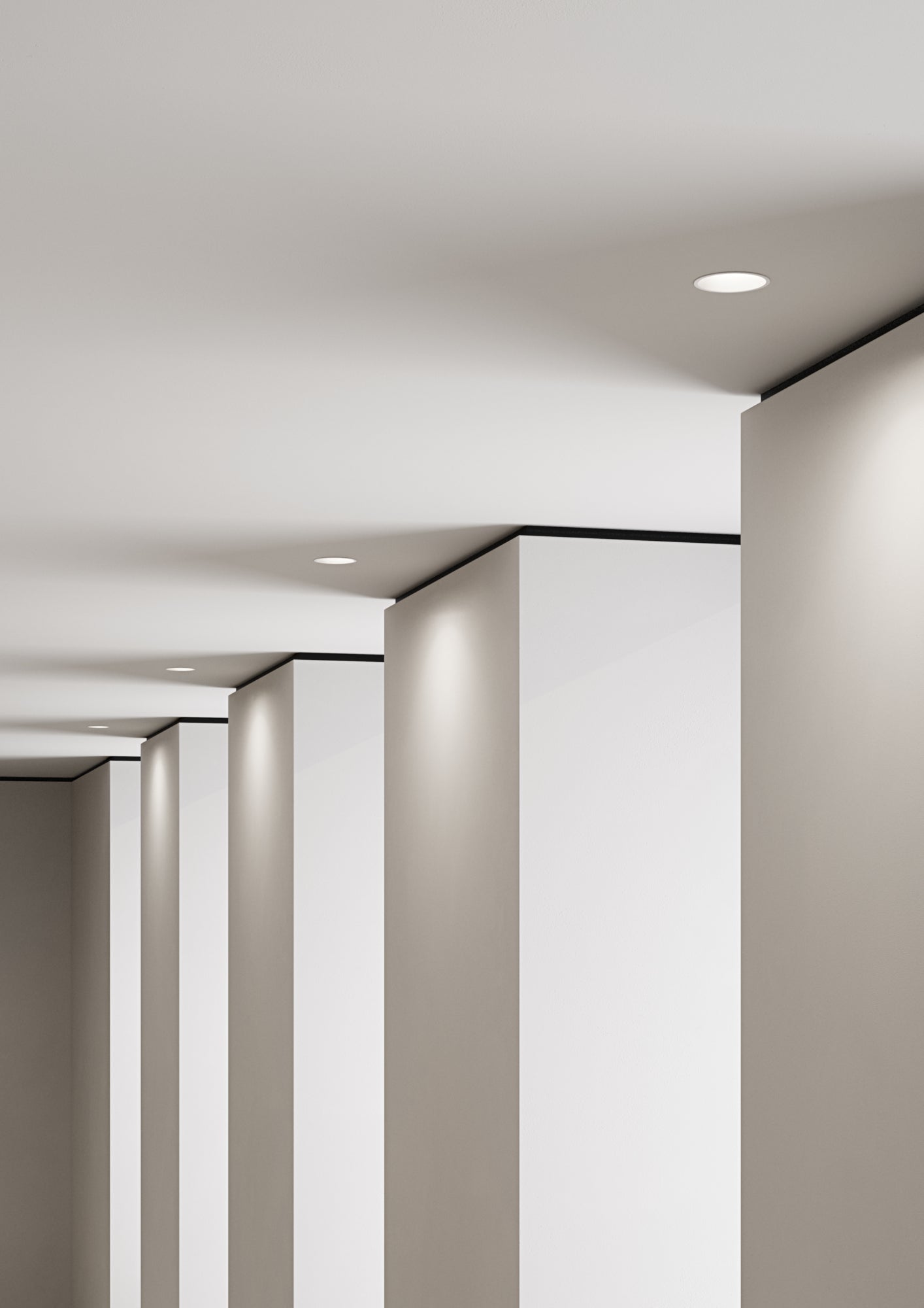 Reflektor podhledový LP 070 RECESSED bílý
