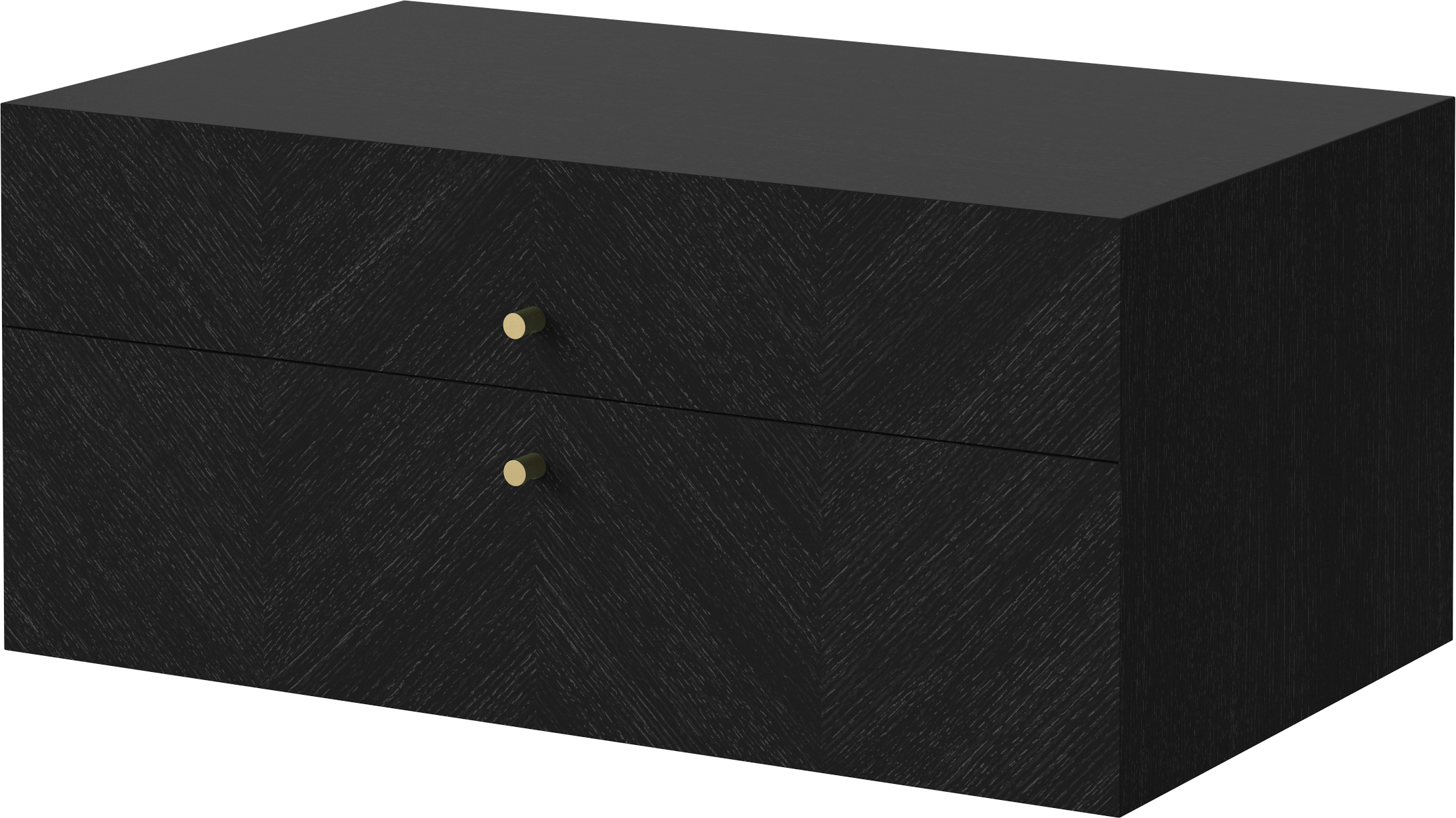 Noční stolek LUXE černé dubové dřevo