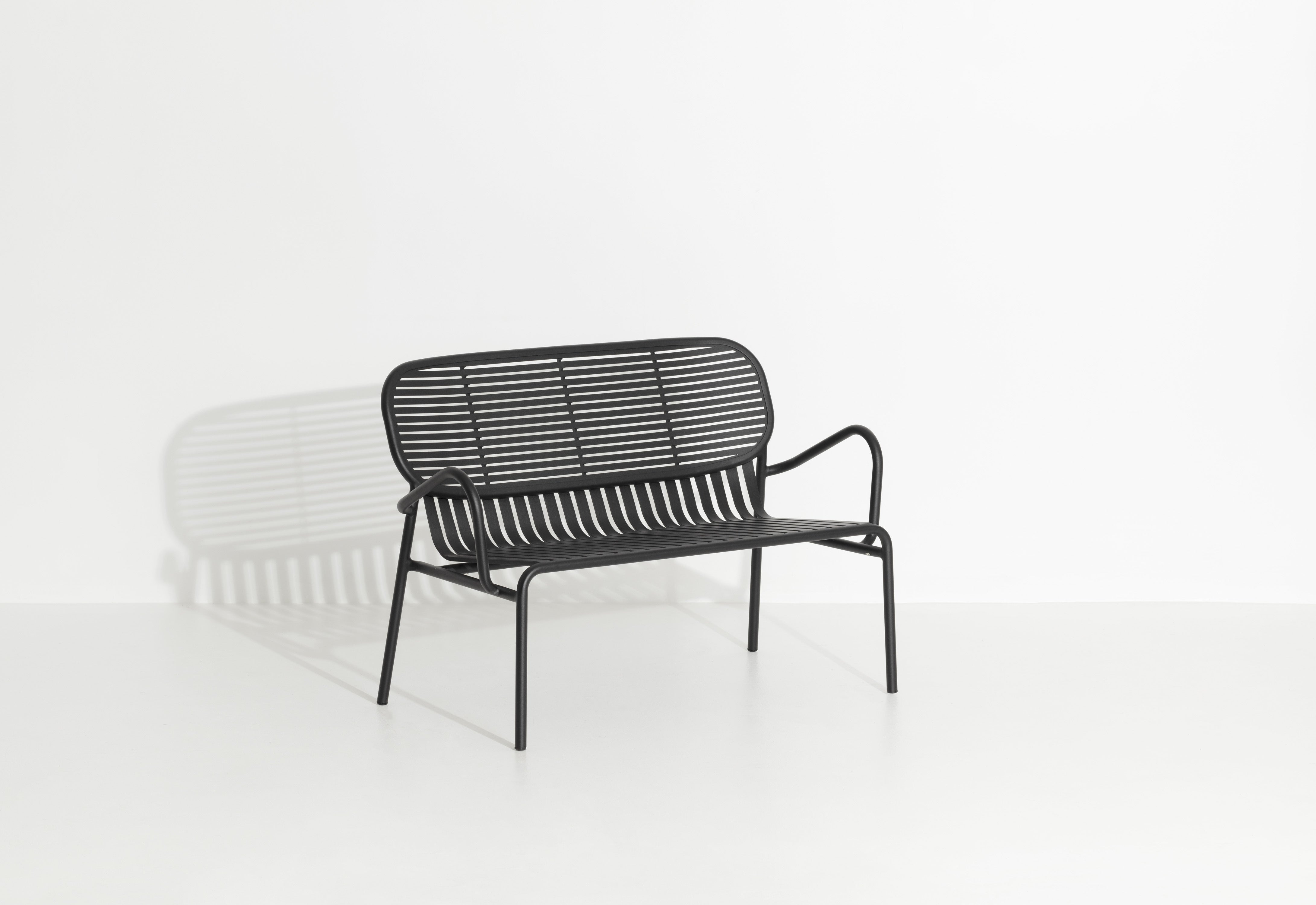 Sofa ogrodowa 2-osobowa WEEK-END czarny