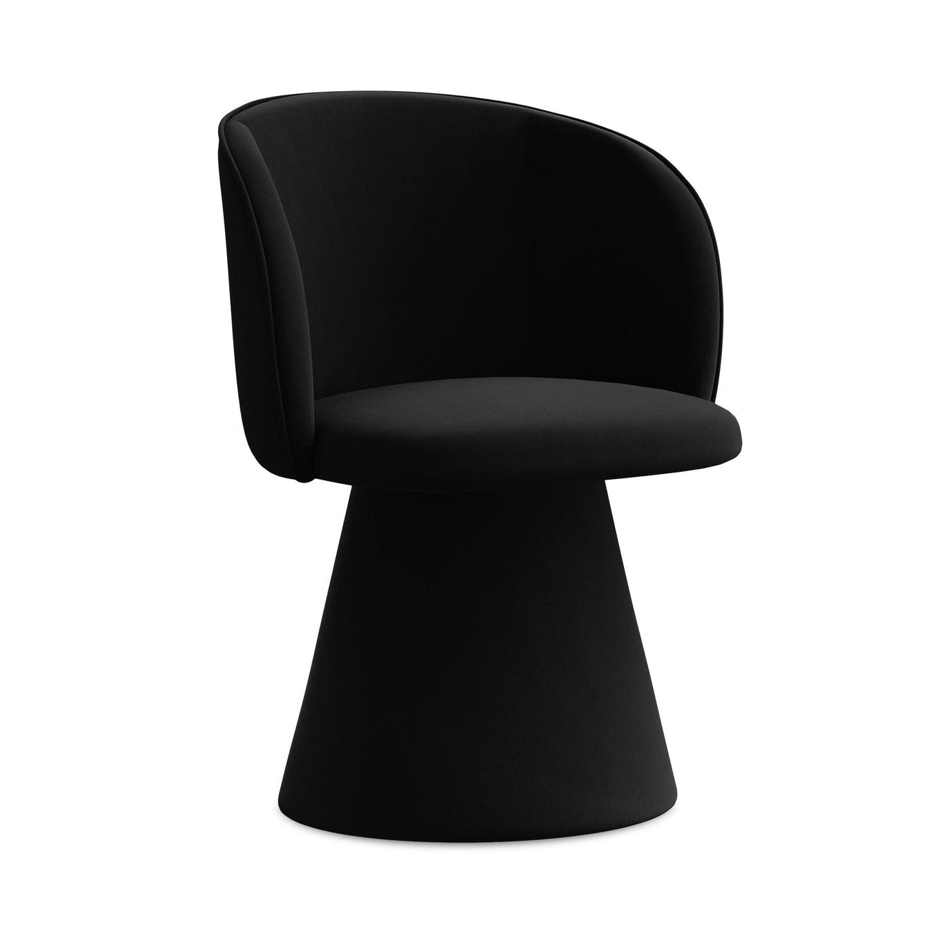 Sametová židle MAIA černá