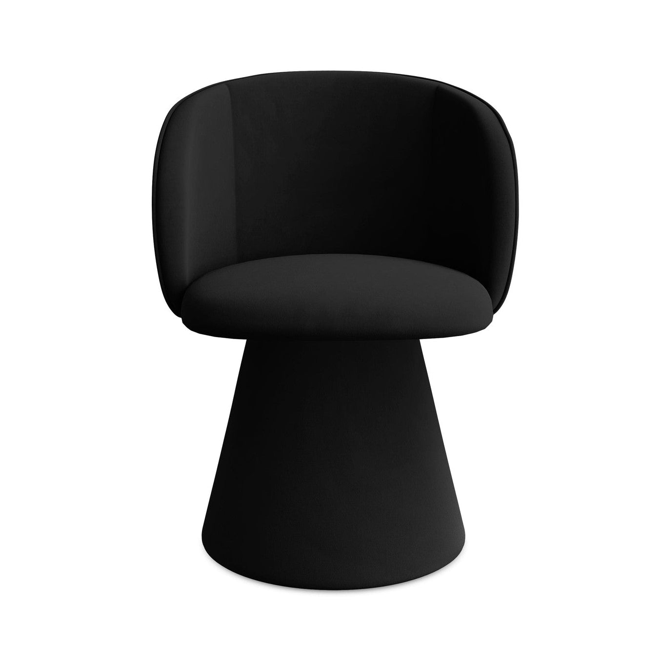 Sametová židle MAIA černá