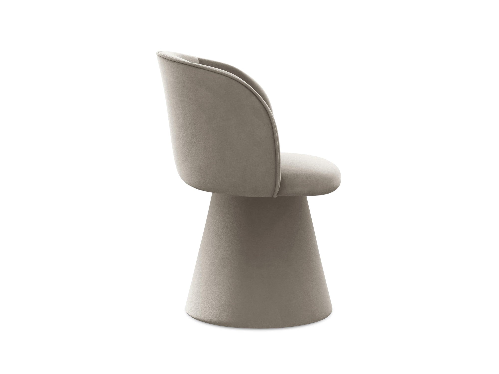 Velvet Chair MAIA taupe