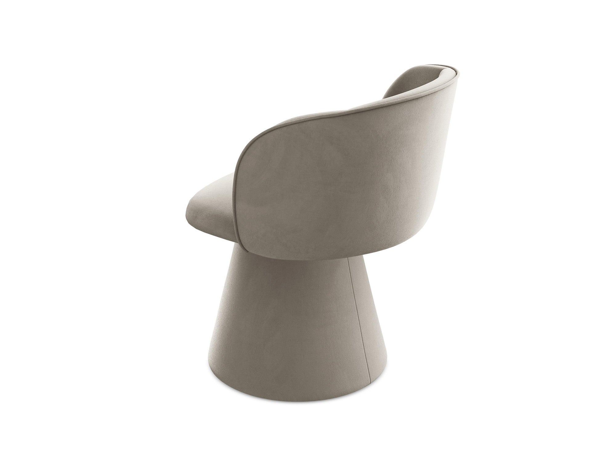 Velvet Chair MAIA taupe