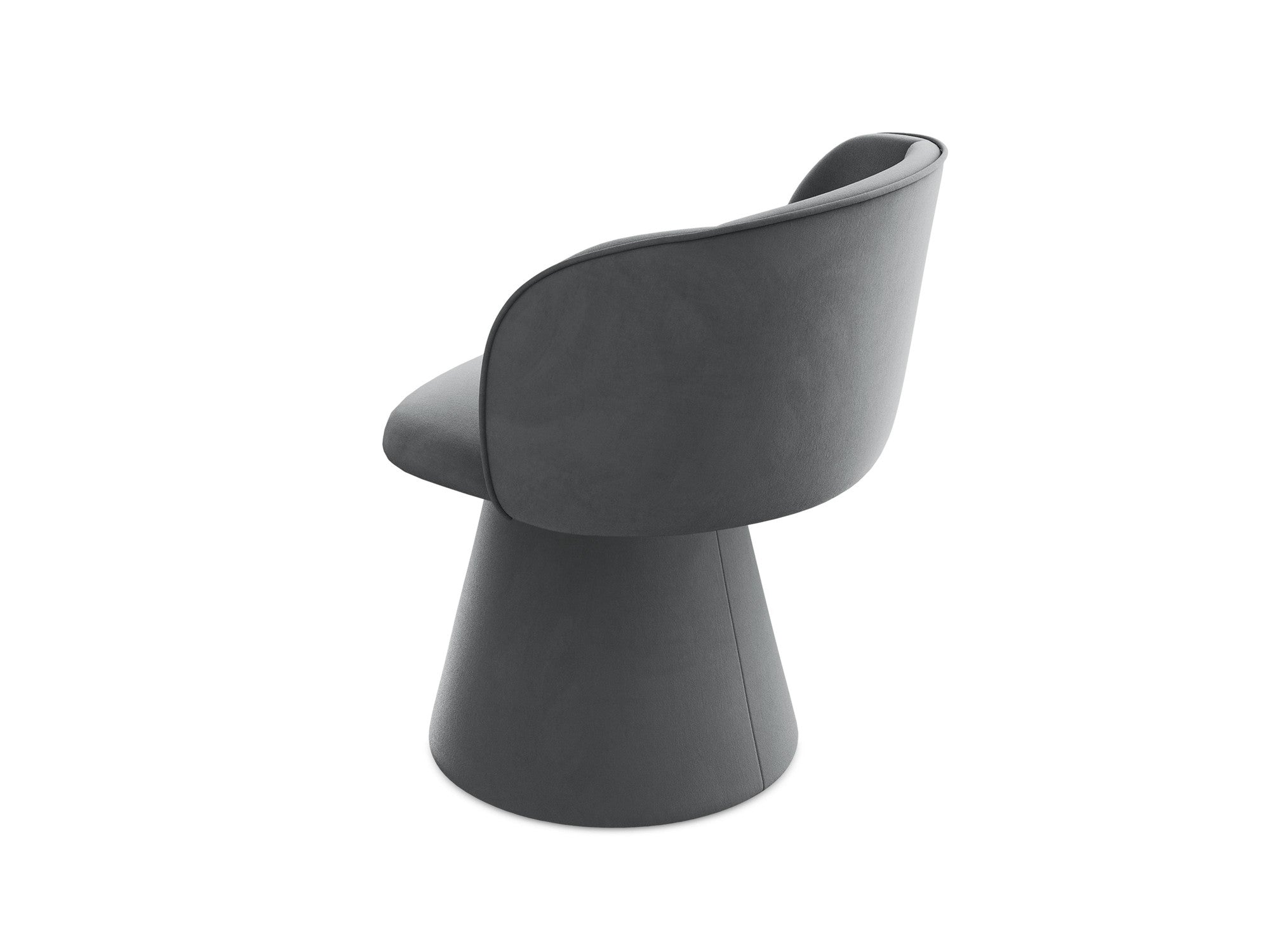 Velvet Chair MAIA Steel Gray