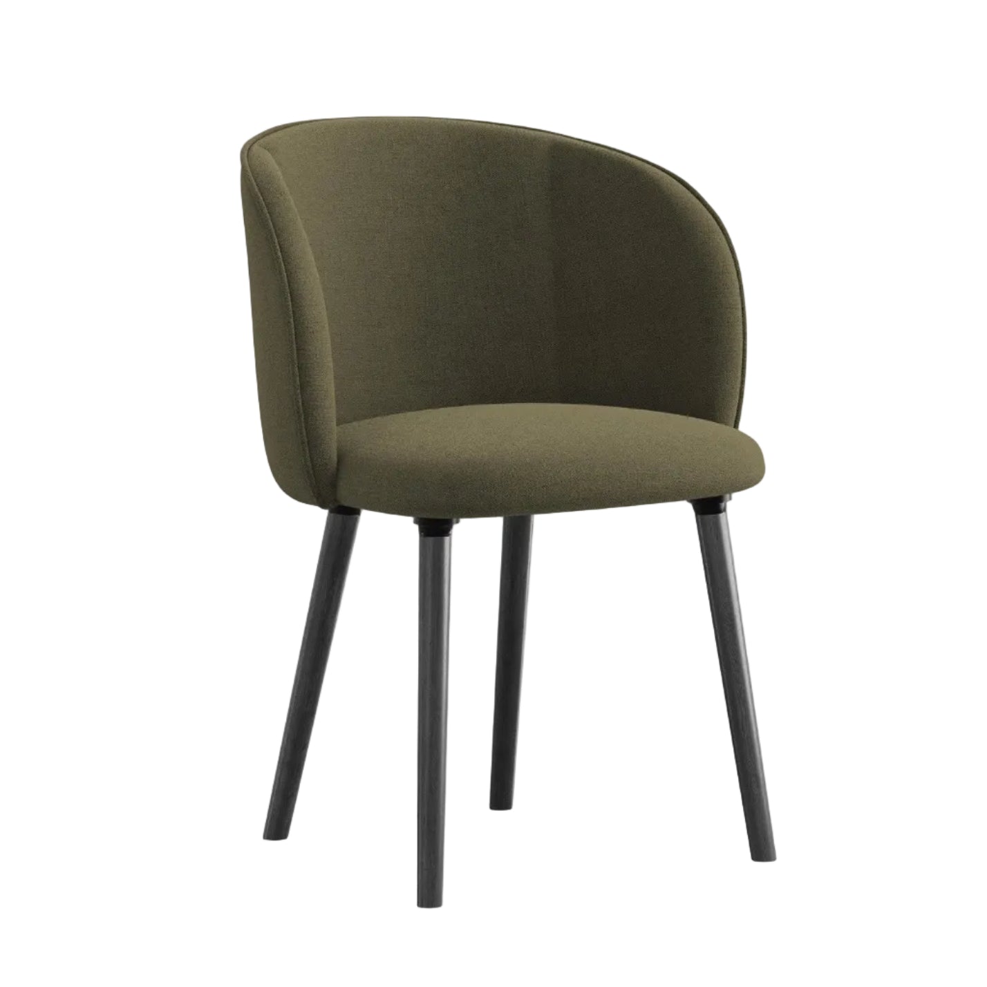 MAIA Chair in Olive with Black Oak Base