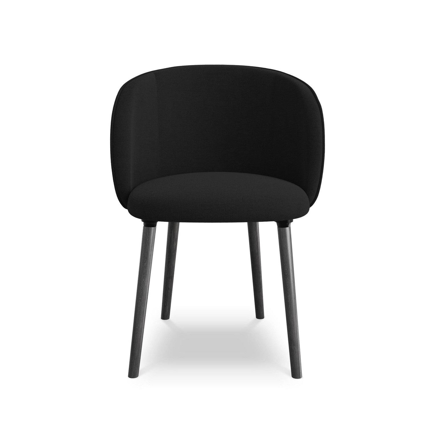 MAIA Chair black with black oak base