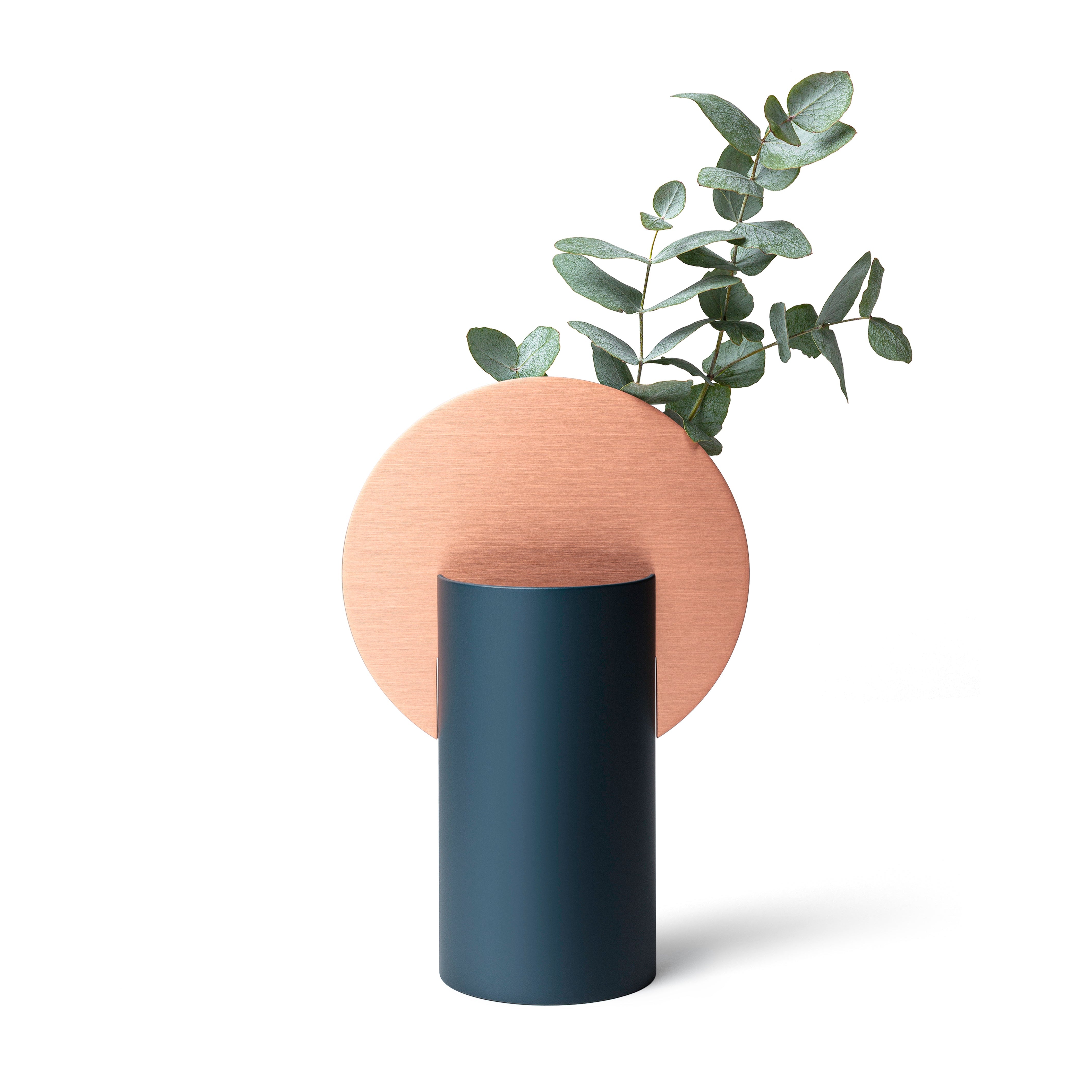 MALEVICH vase blue with copper