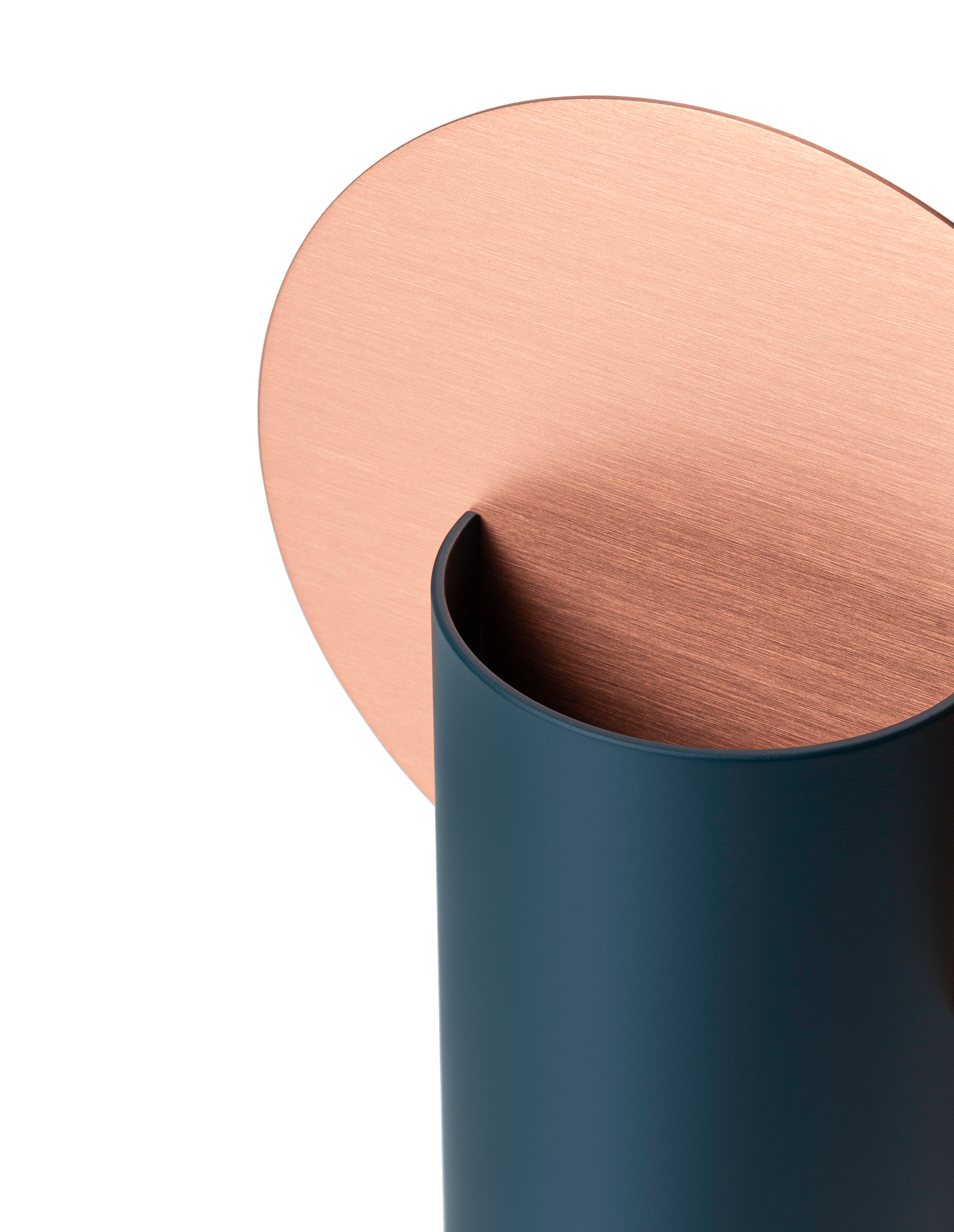 MALEVICH vase blue with copper