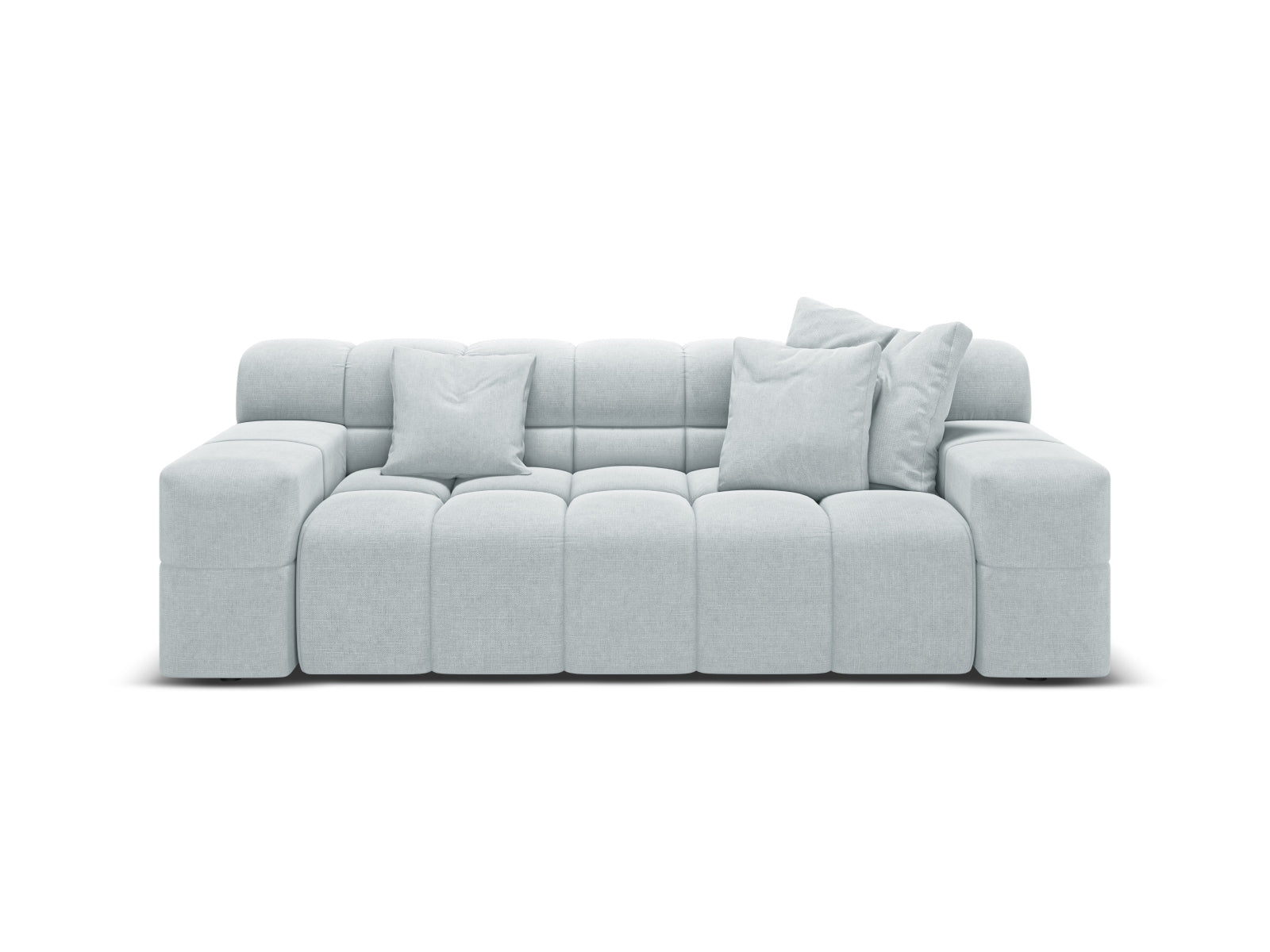 2-seater Sofa AGAVE gray chenille