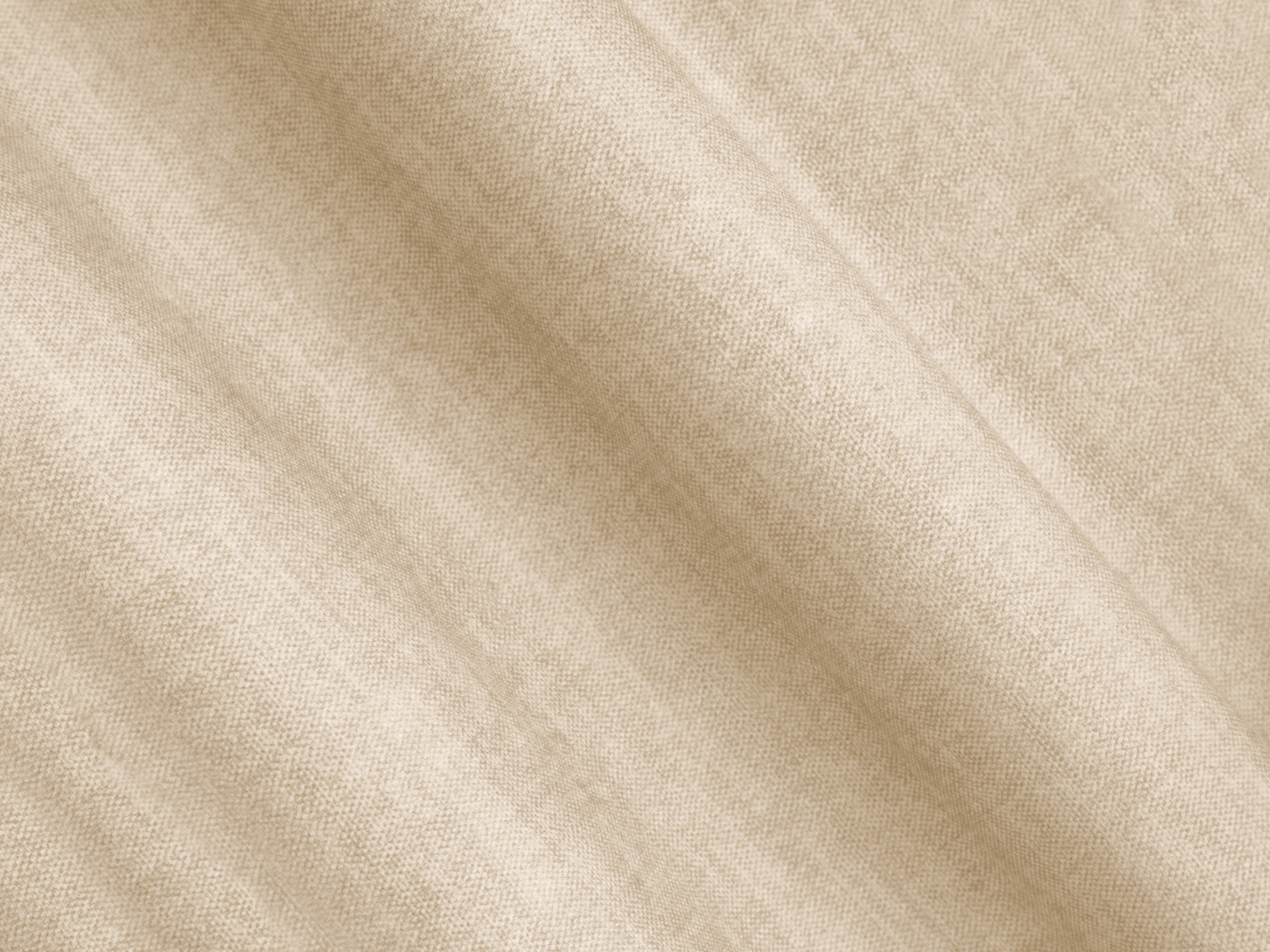 Velvet sofa with sleeping function RIBES light beige