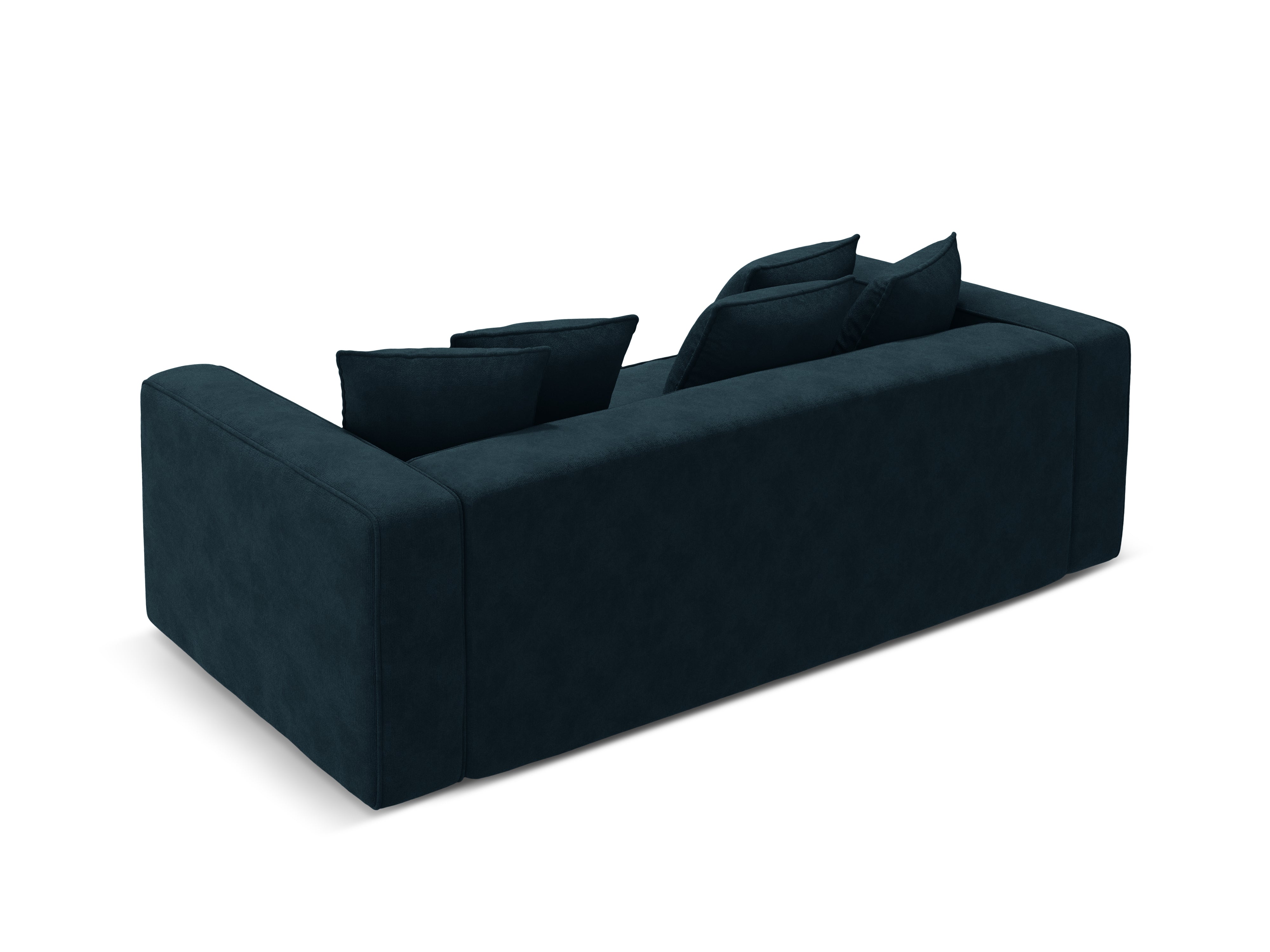 Sofa sametová s funkcí spaní RIBES modrý petrol
