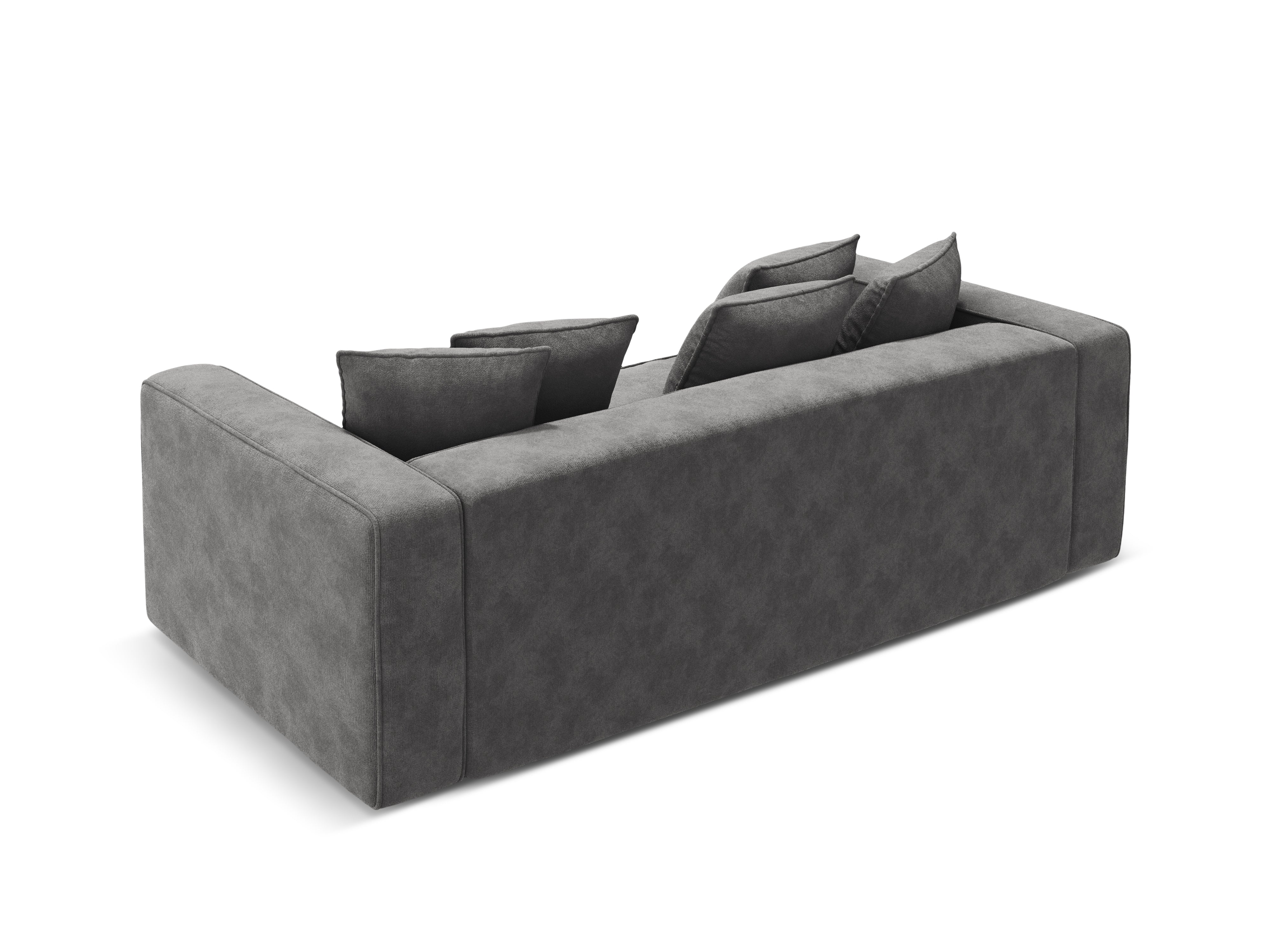 Sofa sametová s funkcí spaní RIBES šedá