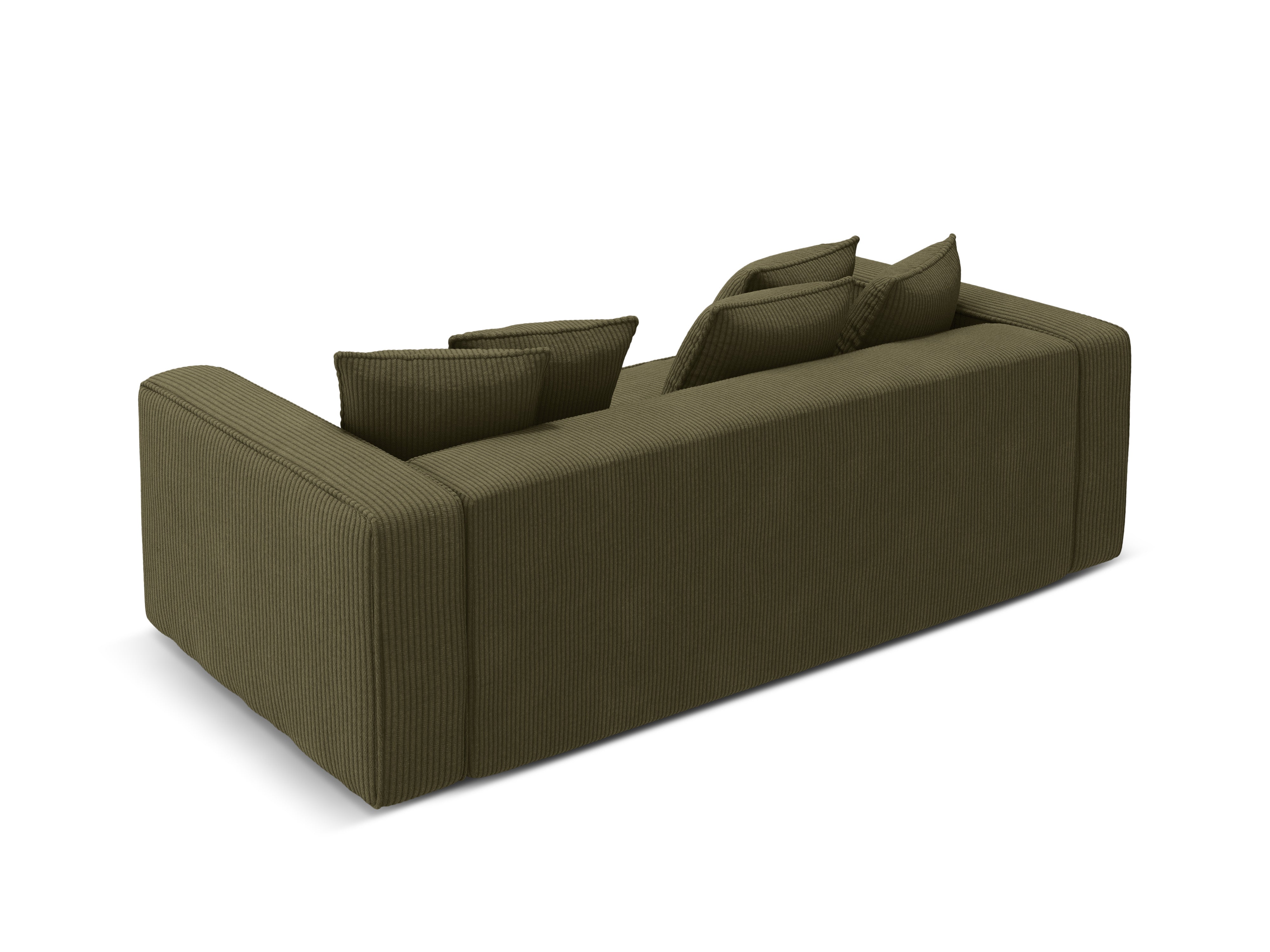 RIBES Sofa with Sleeping Function Green Corduroy