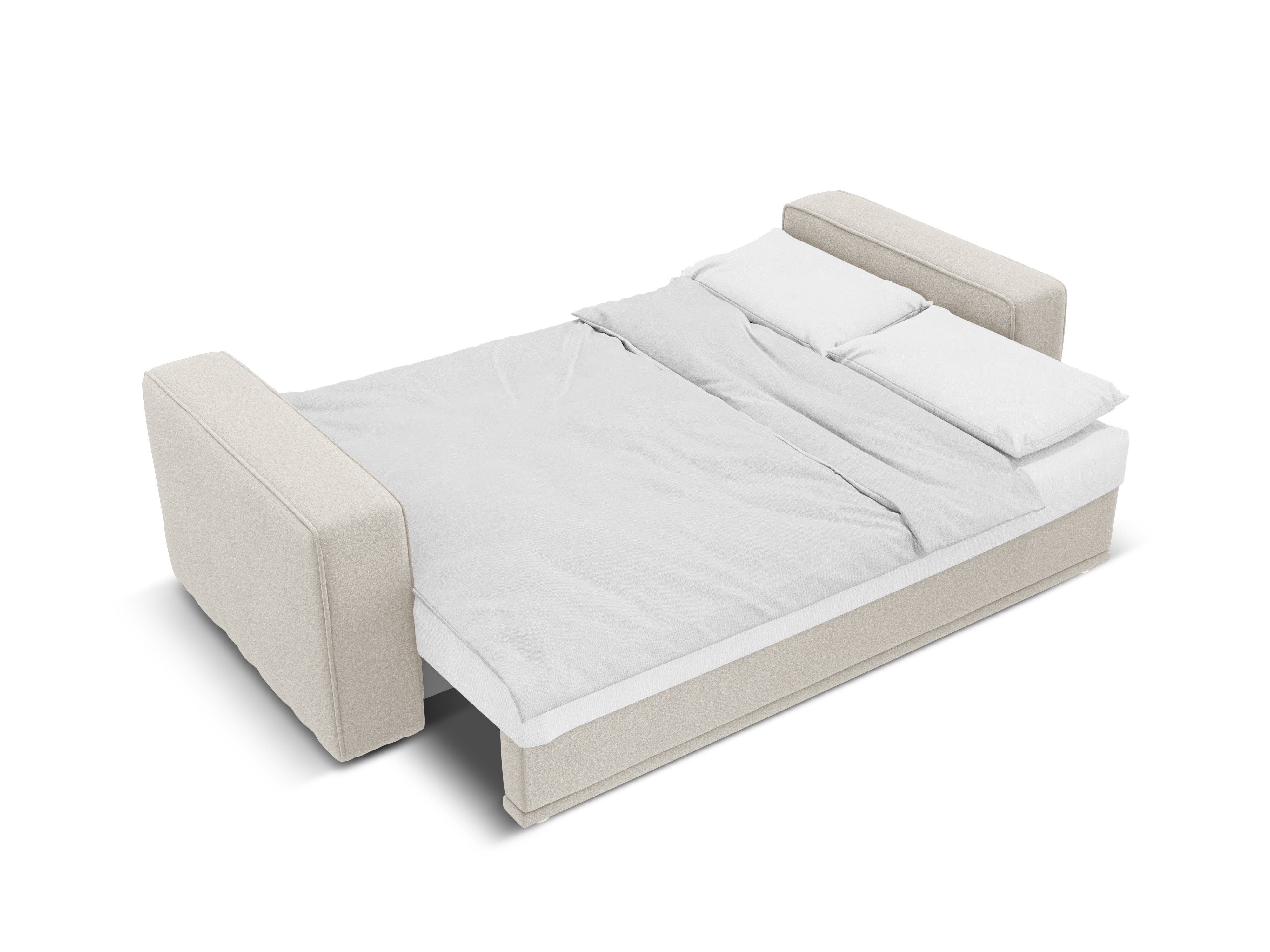 Pohovka s funkcí spaní RIBES béžový šenil