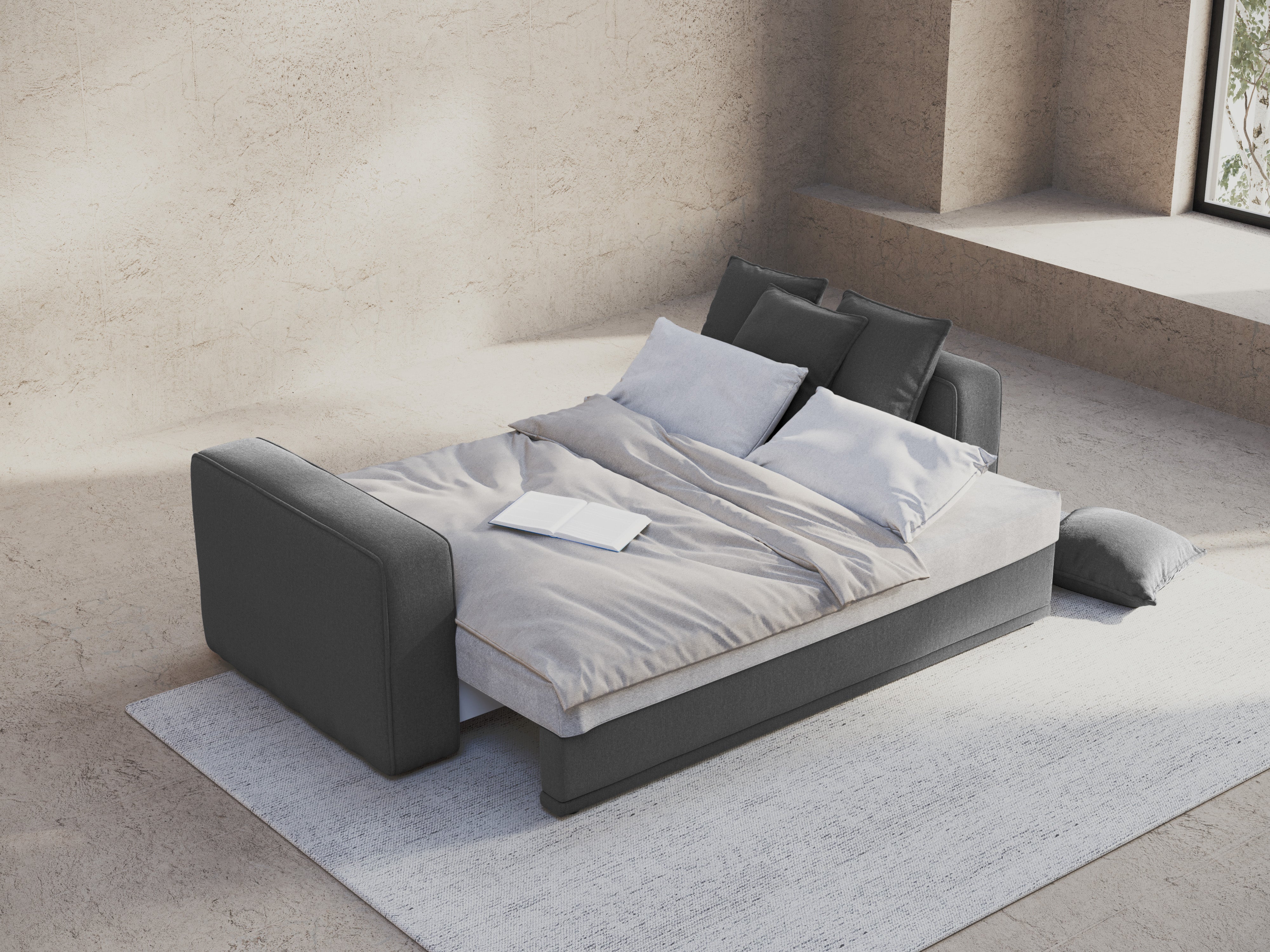Sofa s funkcí spaní RIBES šedý szenil
