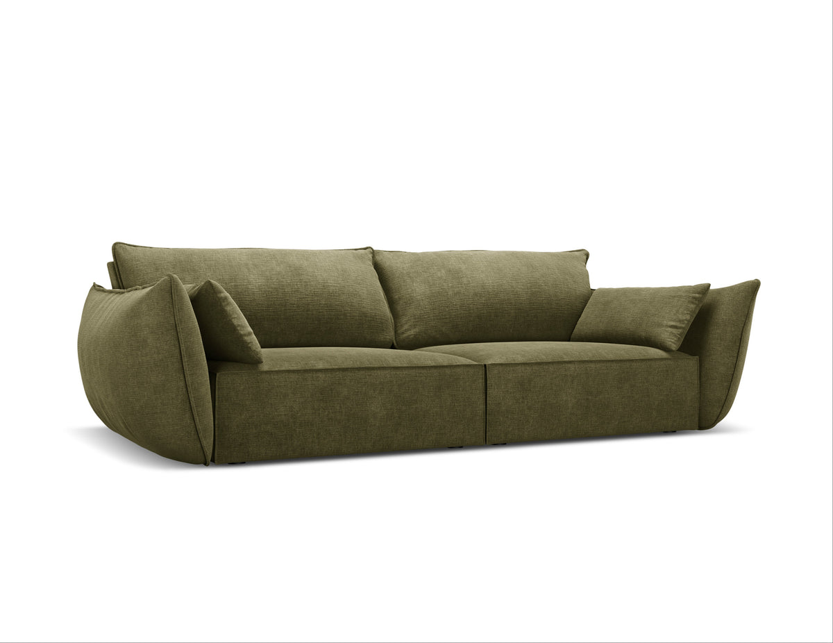 Sofa ve žakárové tkanině 3-místná VANDA zelená