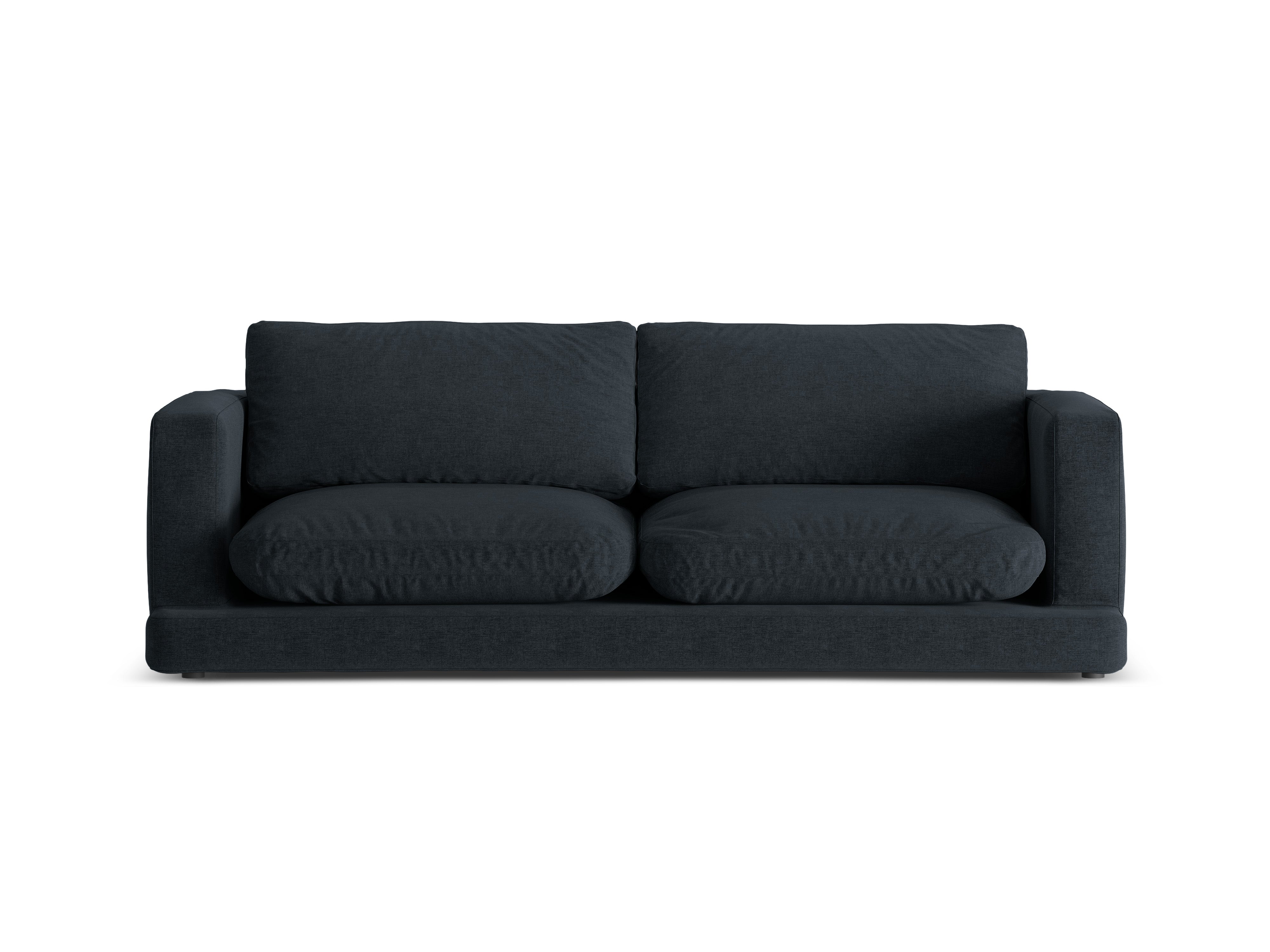 3-seater Sofa DAPHNE black chenille