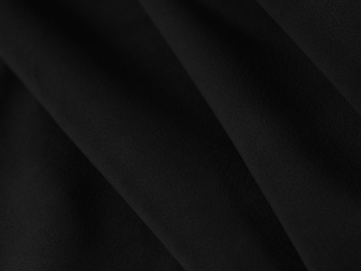 Sofa sametová 3-osobová VANDA černá