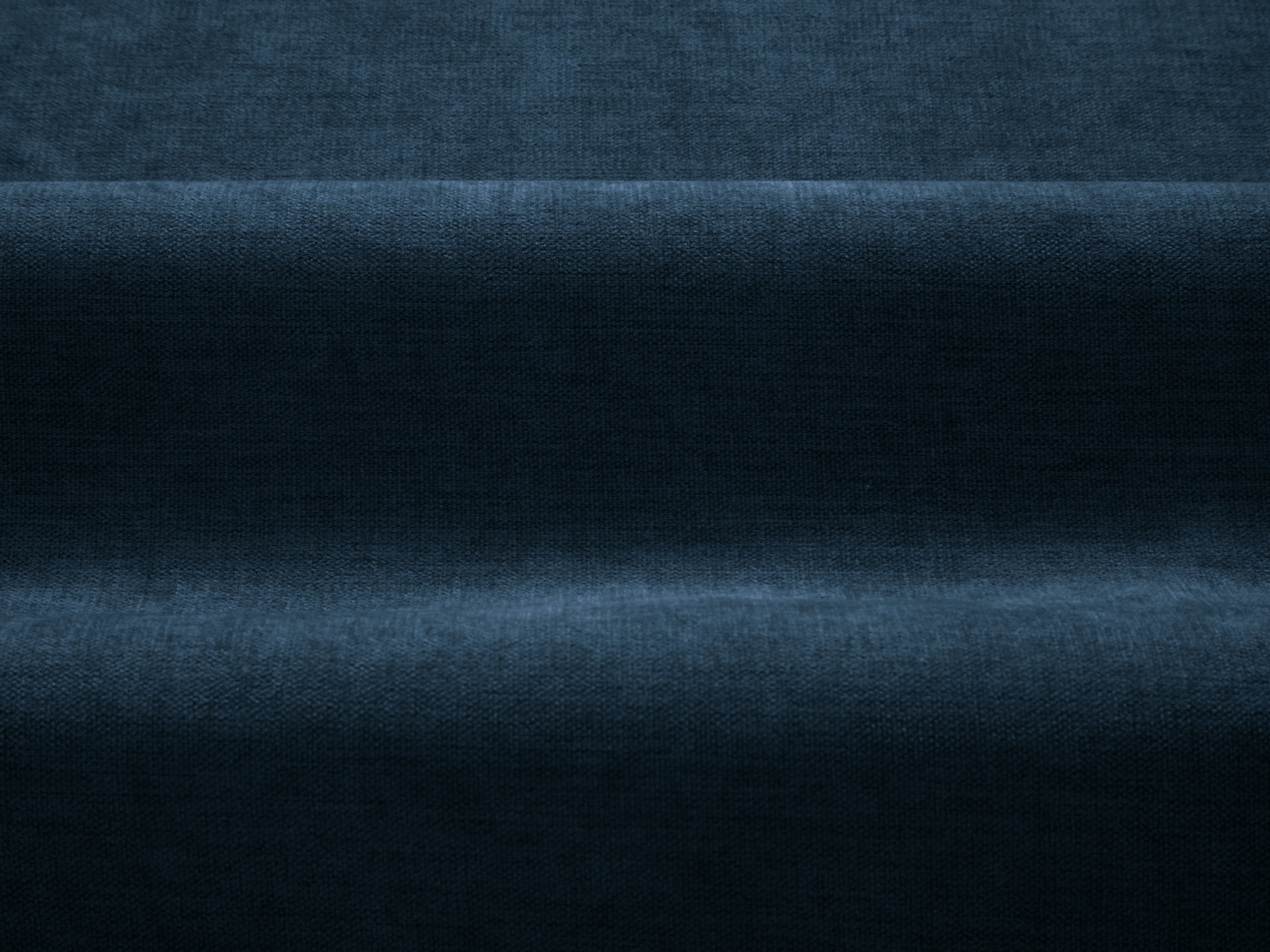 Left Corner Sofa DAPHNE Dark Blue Chenille