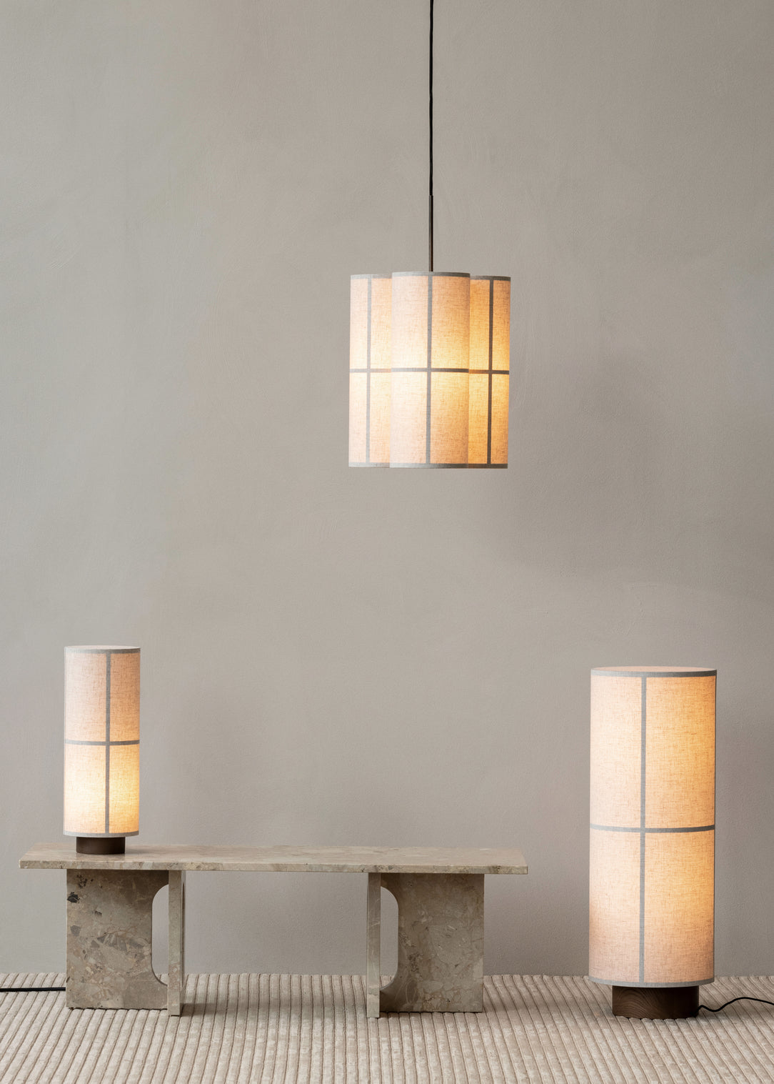 Stolní lampa HASHIRA len s jasanovou základnou