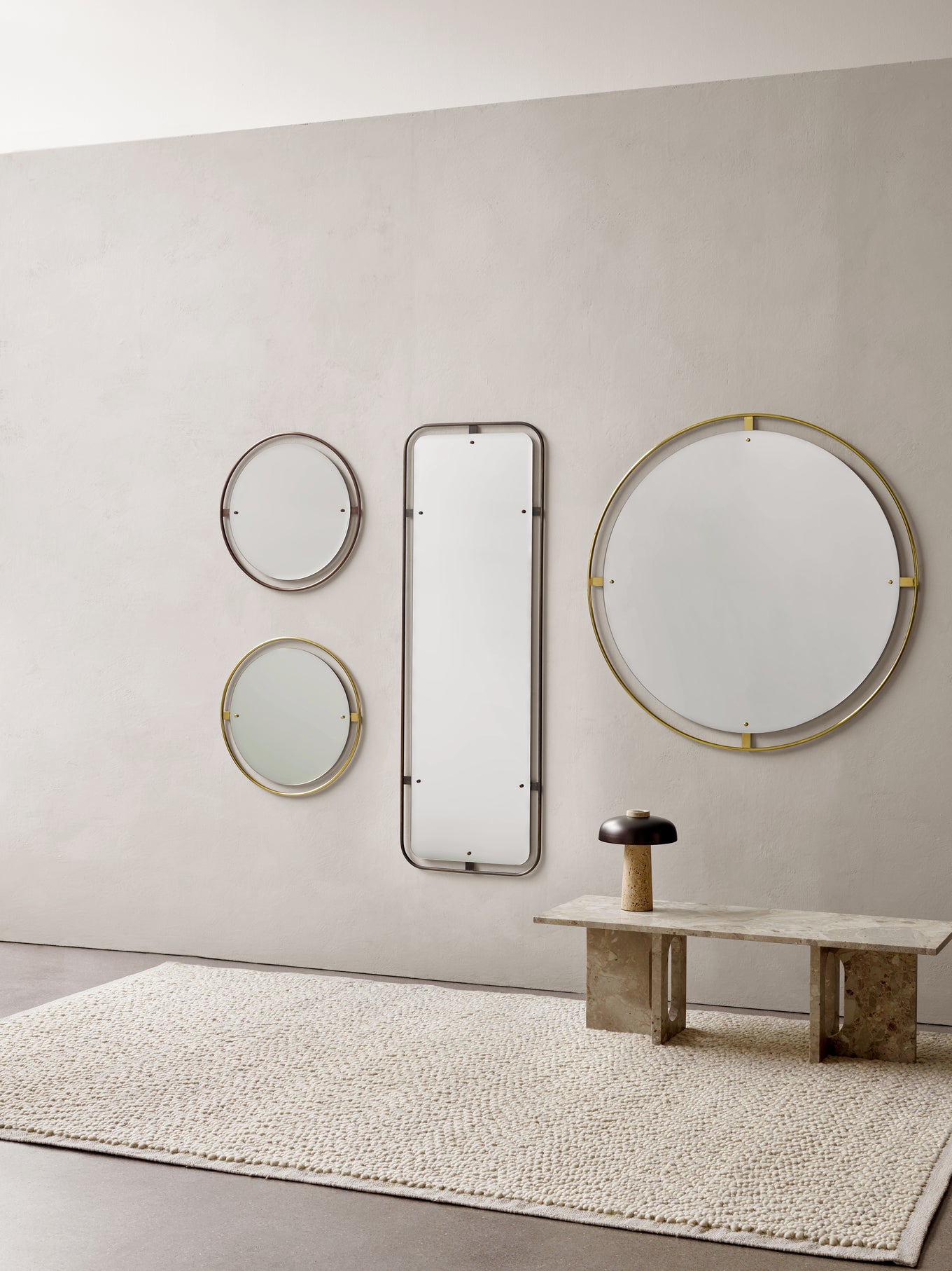 Round Mirror NIMBUS Polished Brass