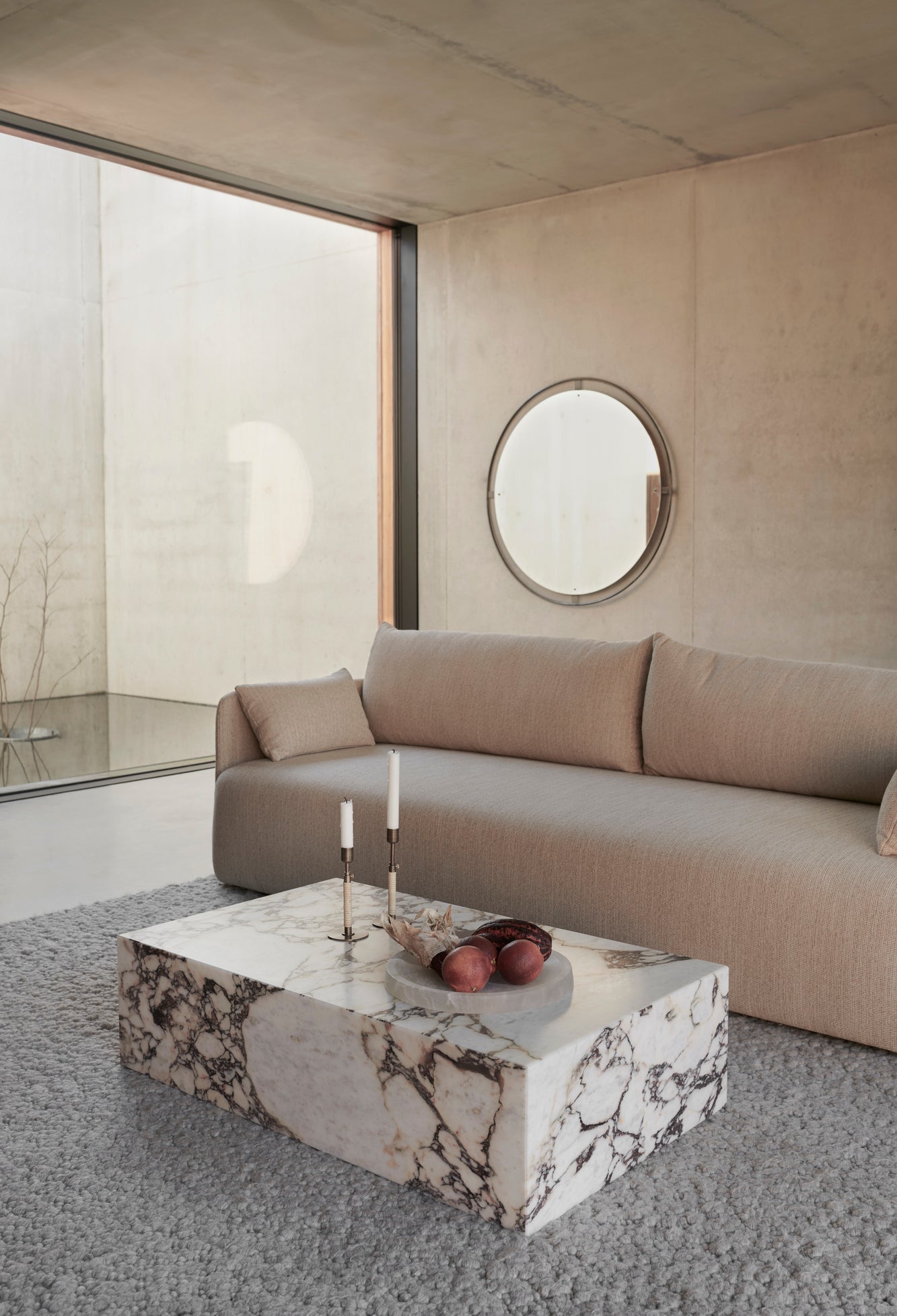 Round Mirror NIMBUS Polished Brass