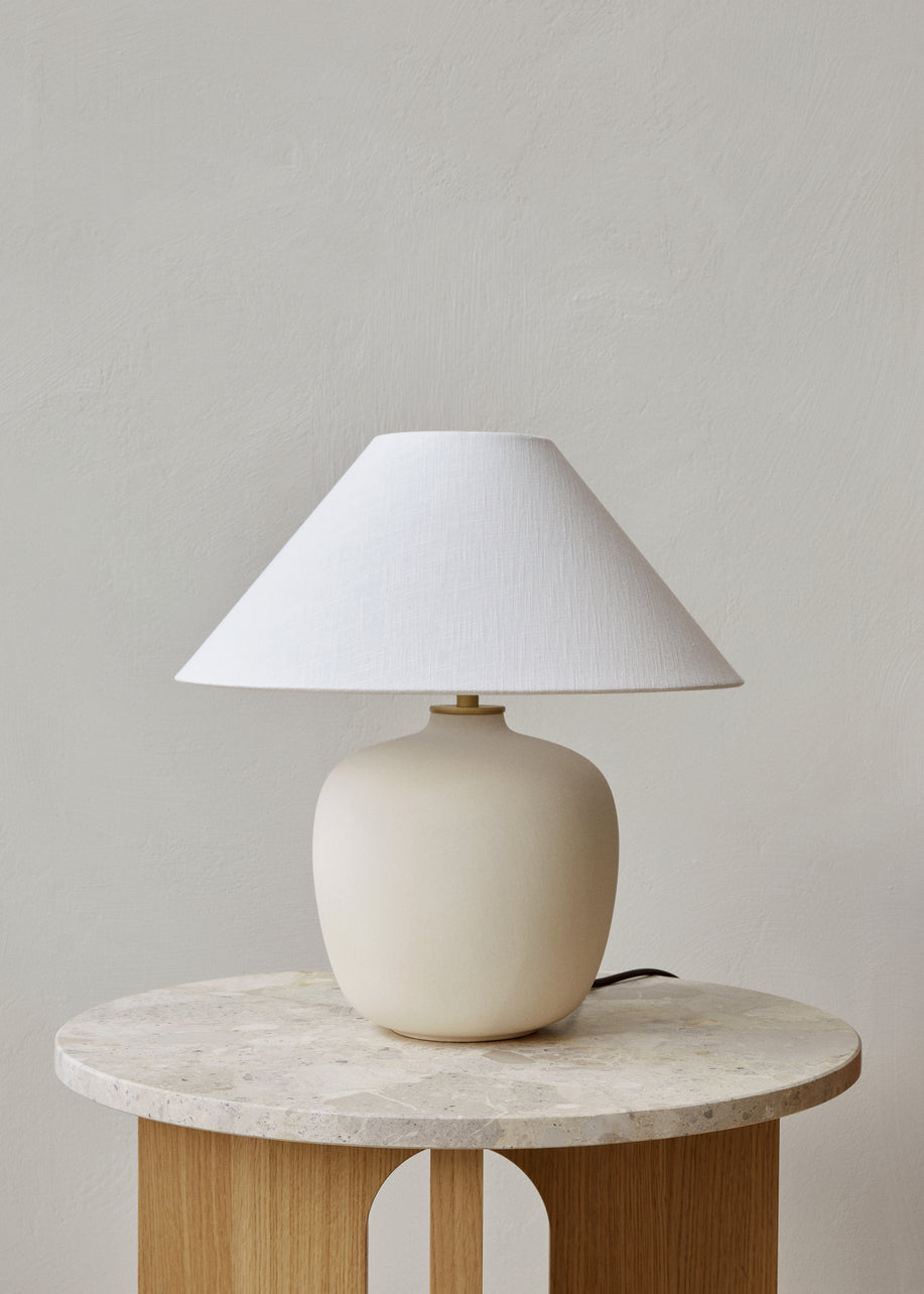 Stolní lampa TORSO bílá keramika