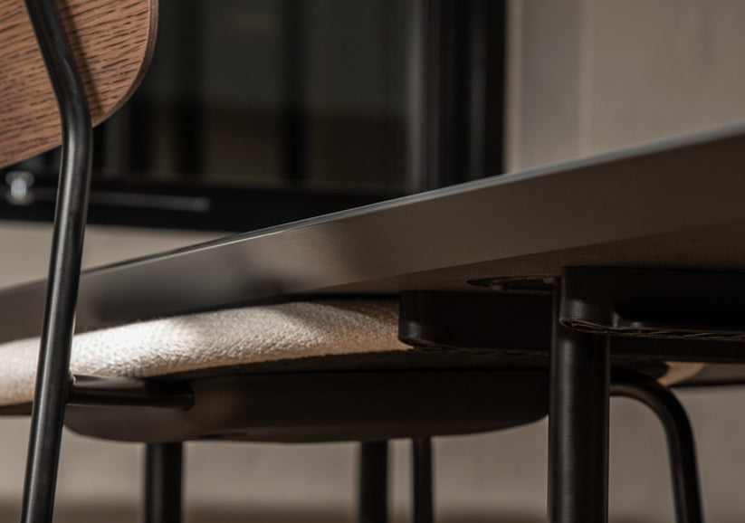 CO Chair with Oak Veneer and Black Base