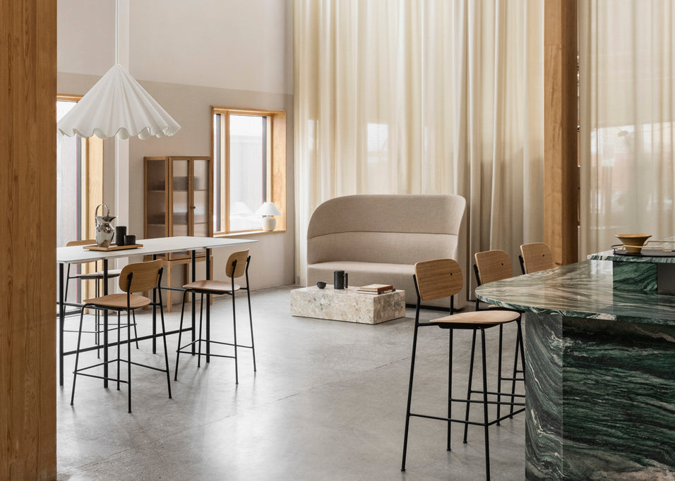Sofa s vysokým opěradlem TEAROOM hořčicová
