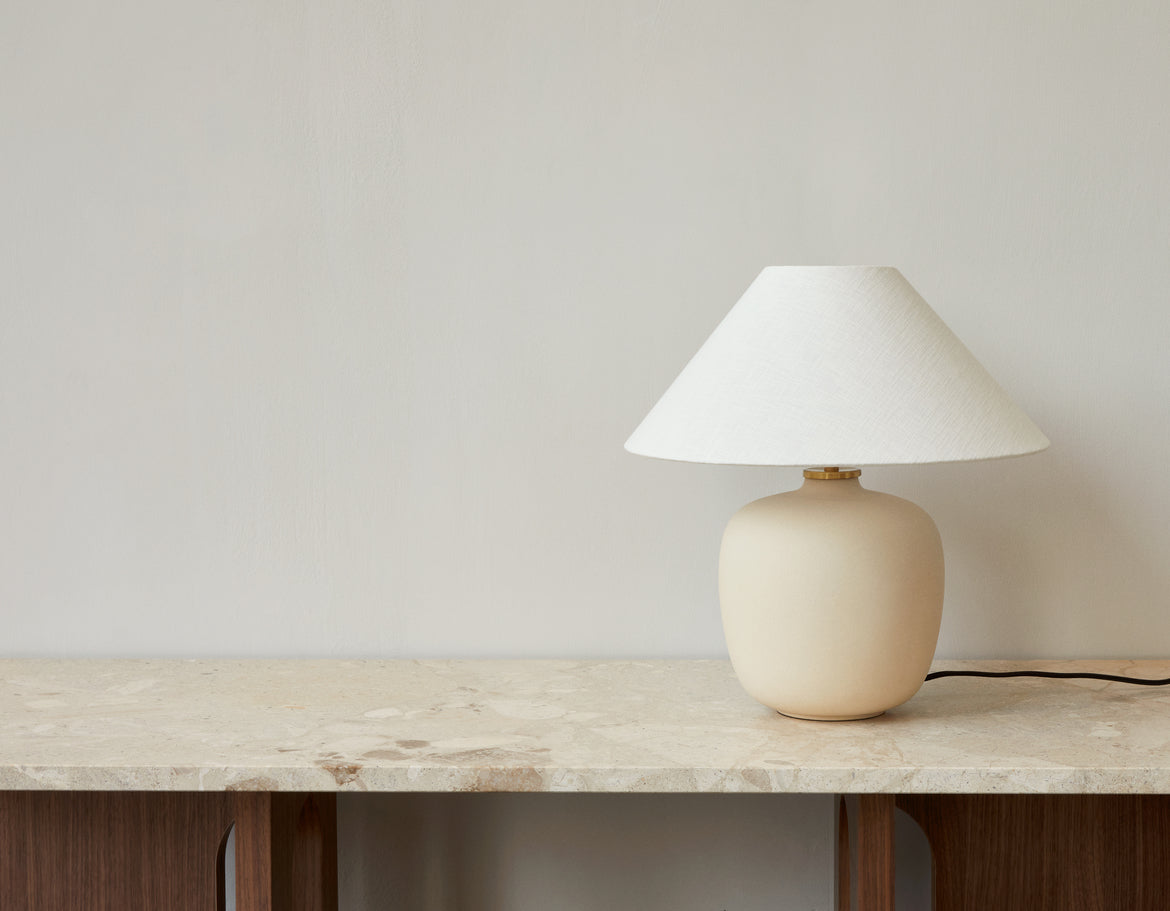 Stolní lampa TORSO bílá keramika