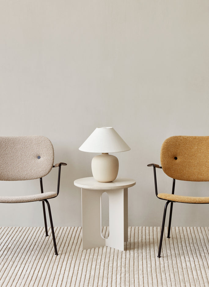 Stolní lampa TORSO bílá keramika