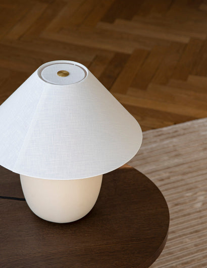 Stolní lampa TORSO bílá keramika