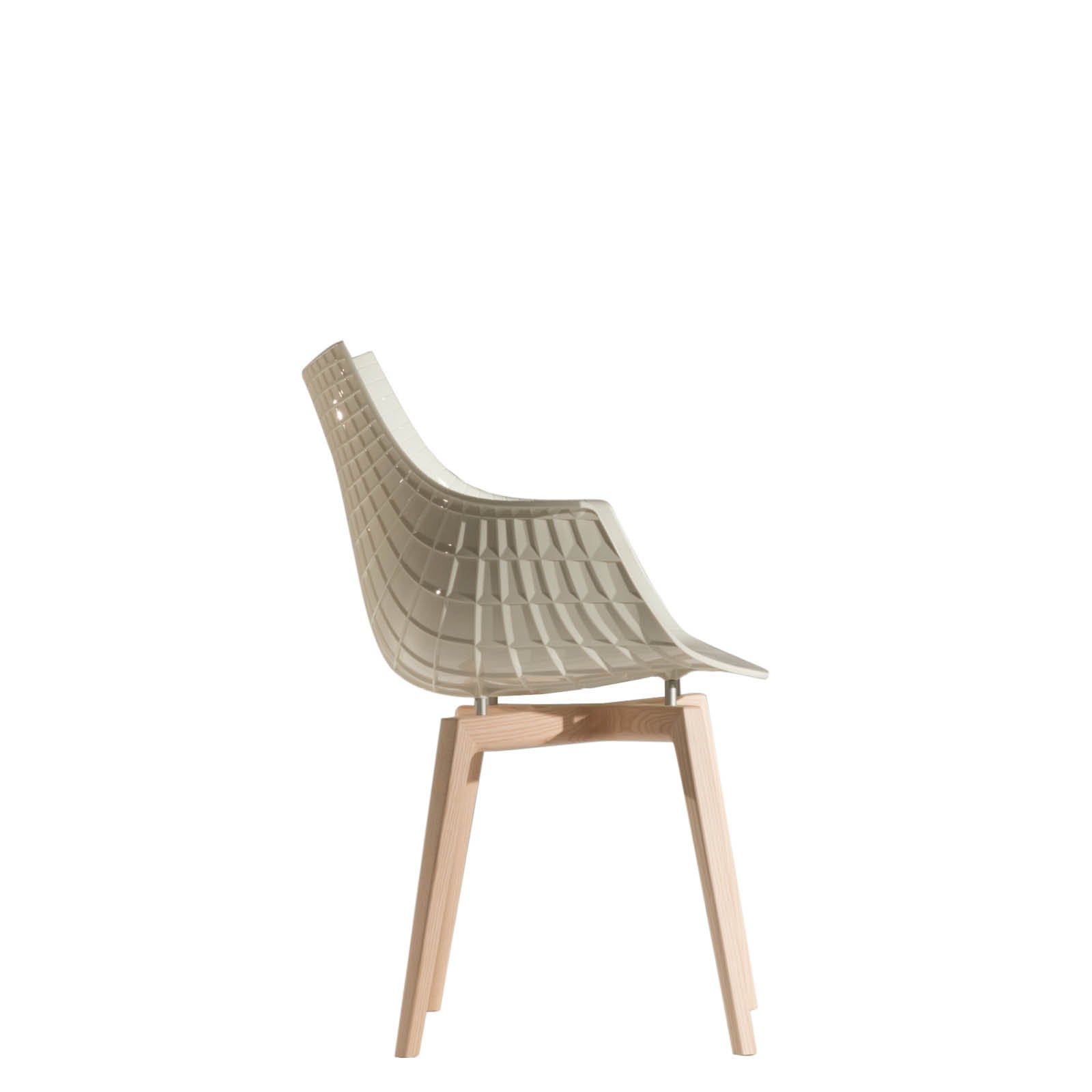White Meridiana chair with ash base