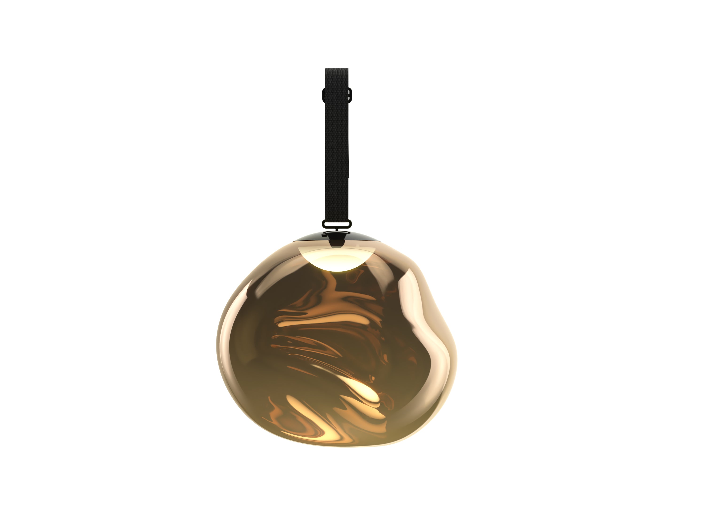 LARGE MELT Portable Lamp in Brown